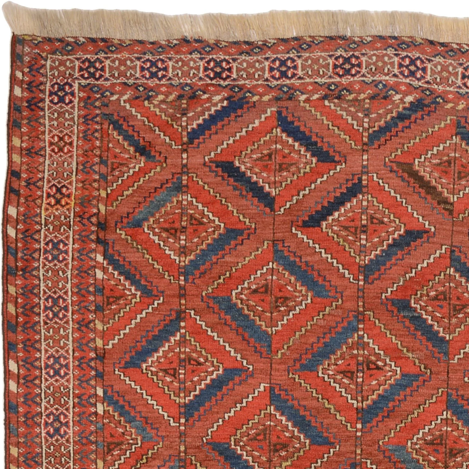 orientteppich-buchara-200-x-260-cm-schurwolle-handgeknupft-tekke-10 Hand-Knotted Wool Oriental Rug, 200 × 260 cm