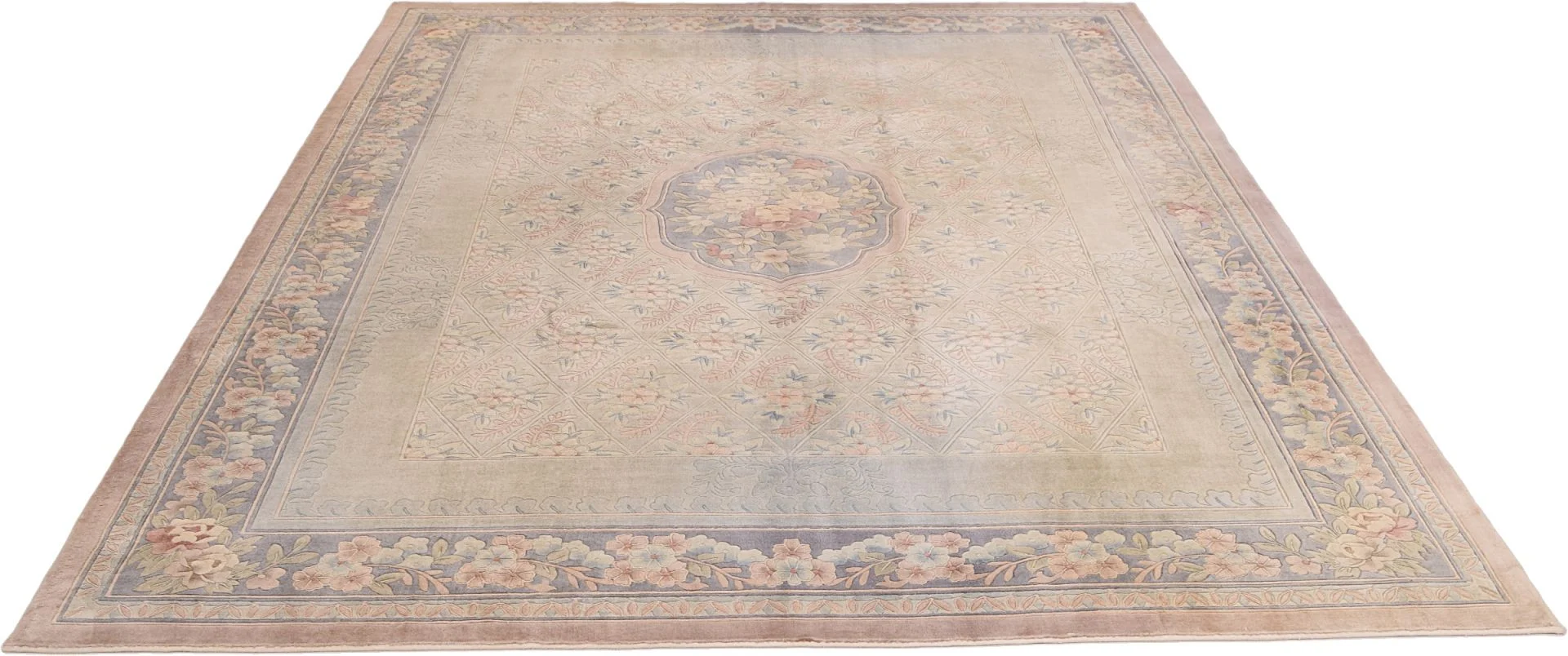 Peking Chinese Rug — hand-knotted, 275 × 363 cm, Wool & Silk