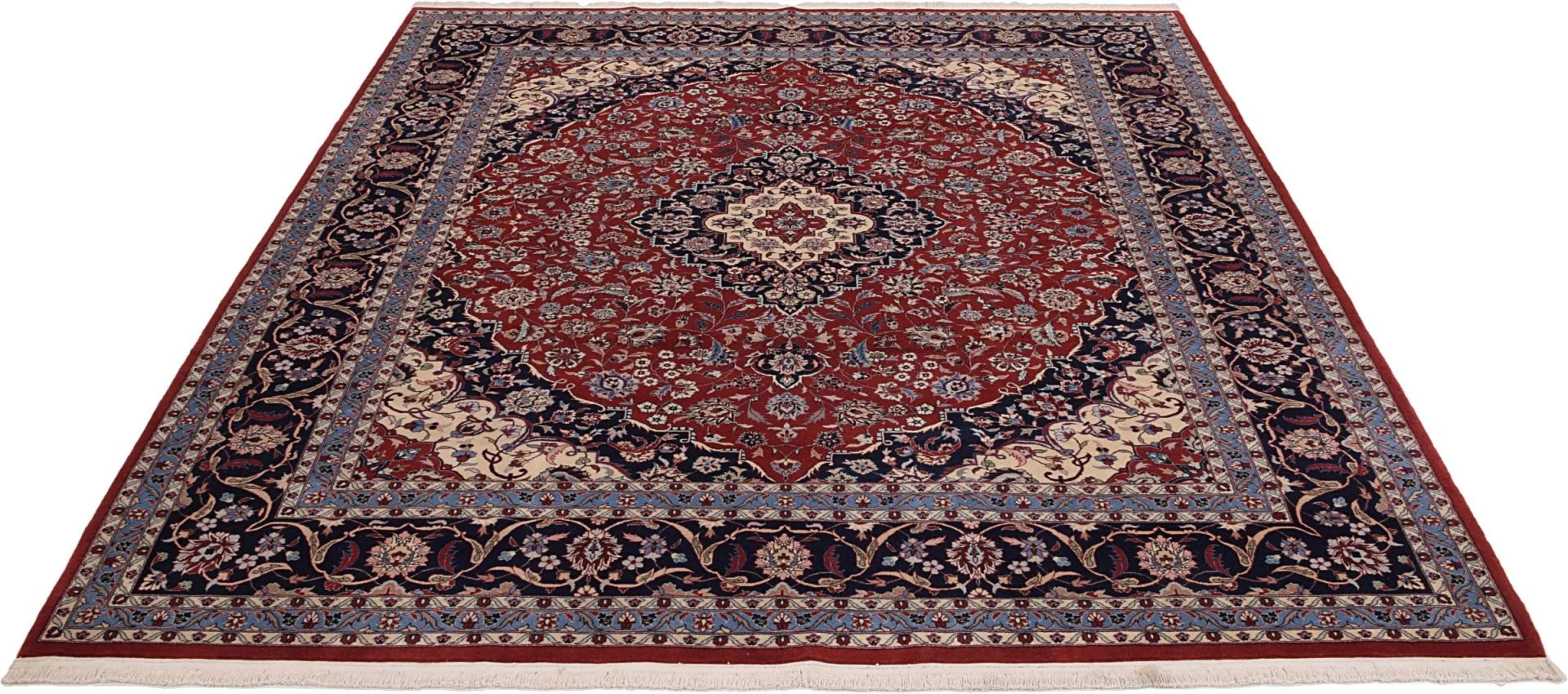 Isfahan Chinese Rug — hand-knotted, 257 × 310 cm, Wool