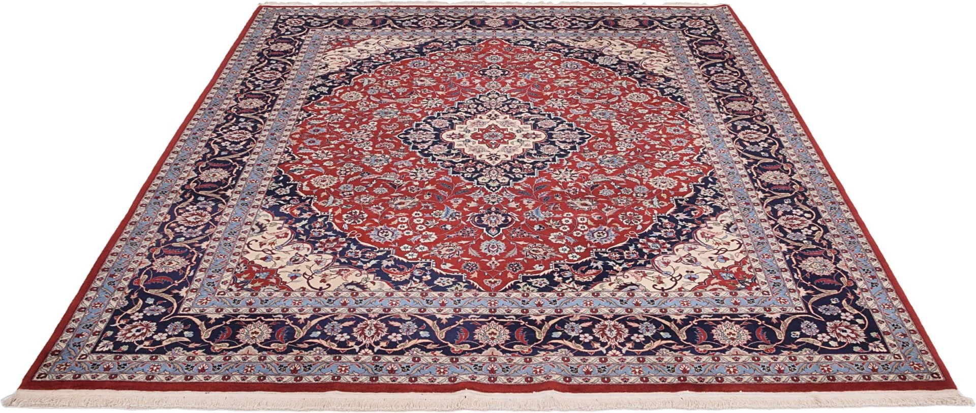 Isfahan Chinese Rug — hand-knotted, 257 × 310 cm, Wool