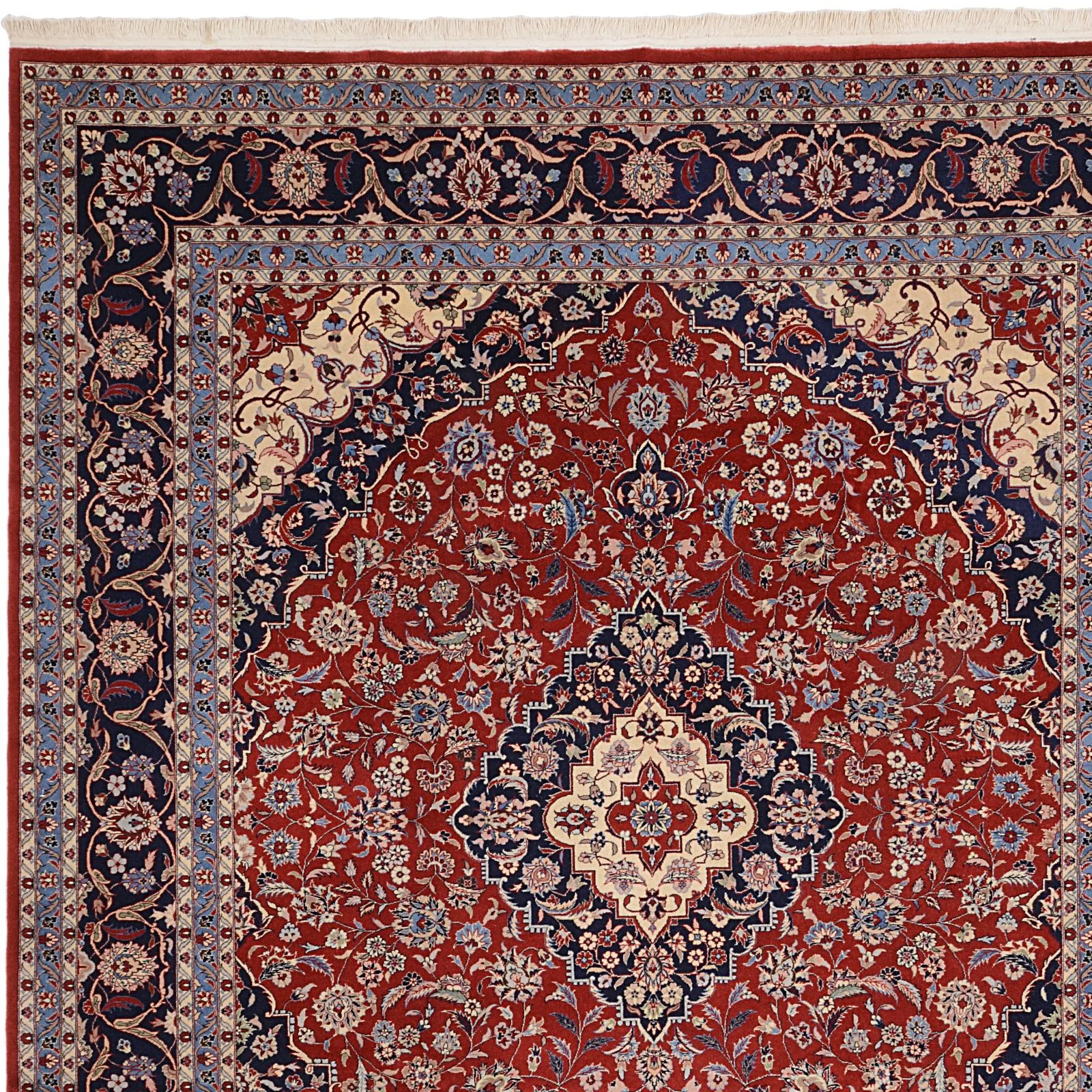 Isfahan Chinese Rug — hand-knotted, 257 × 310 cm, Wool