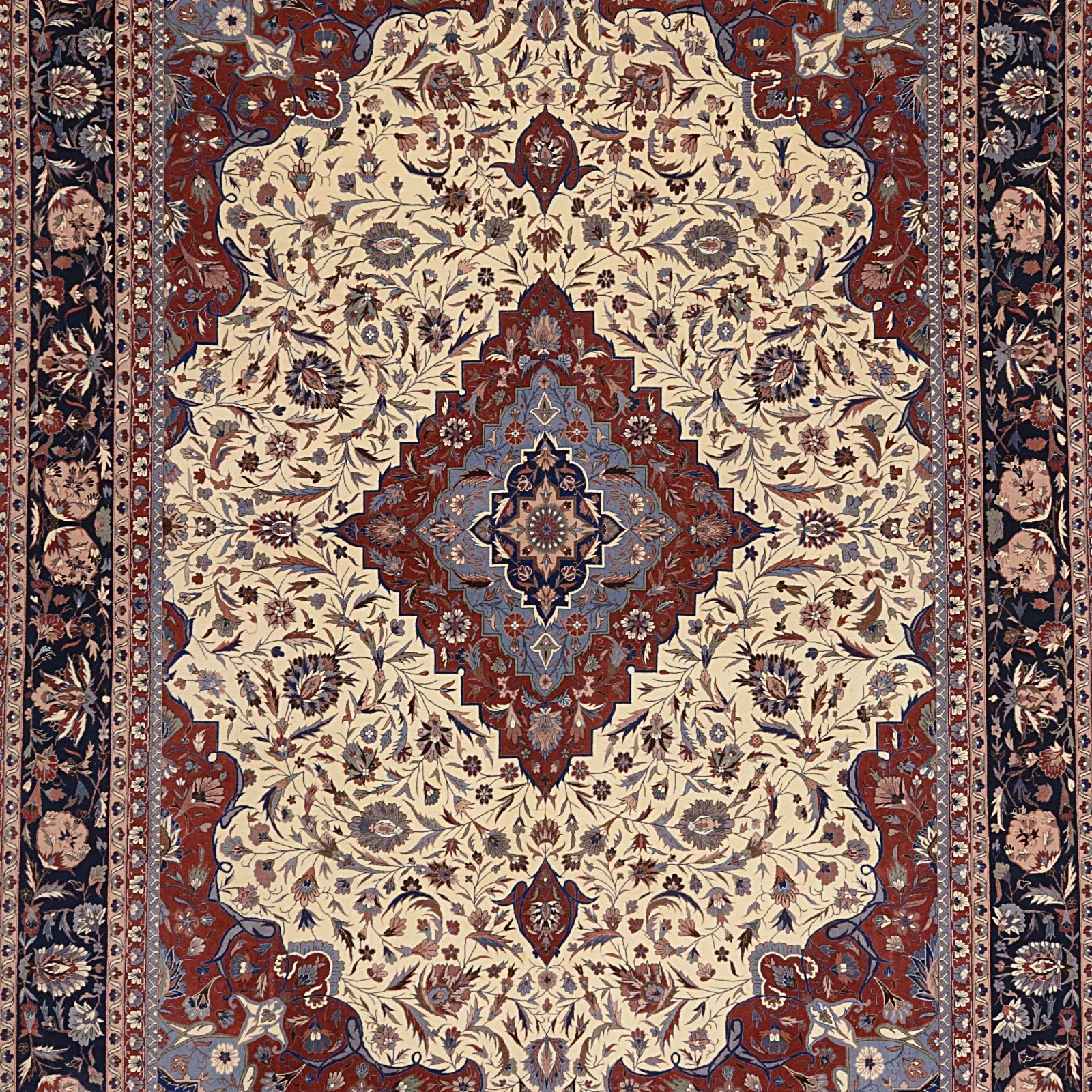 Isfahan Chinese Rug 278 × 375 cm, Wool, hand-knotted