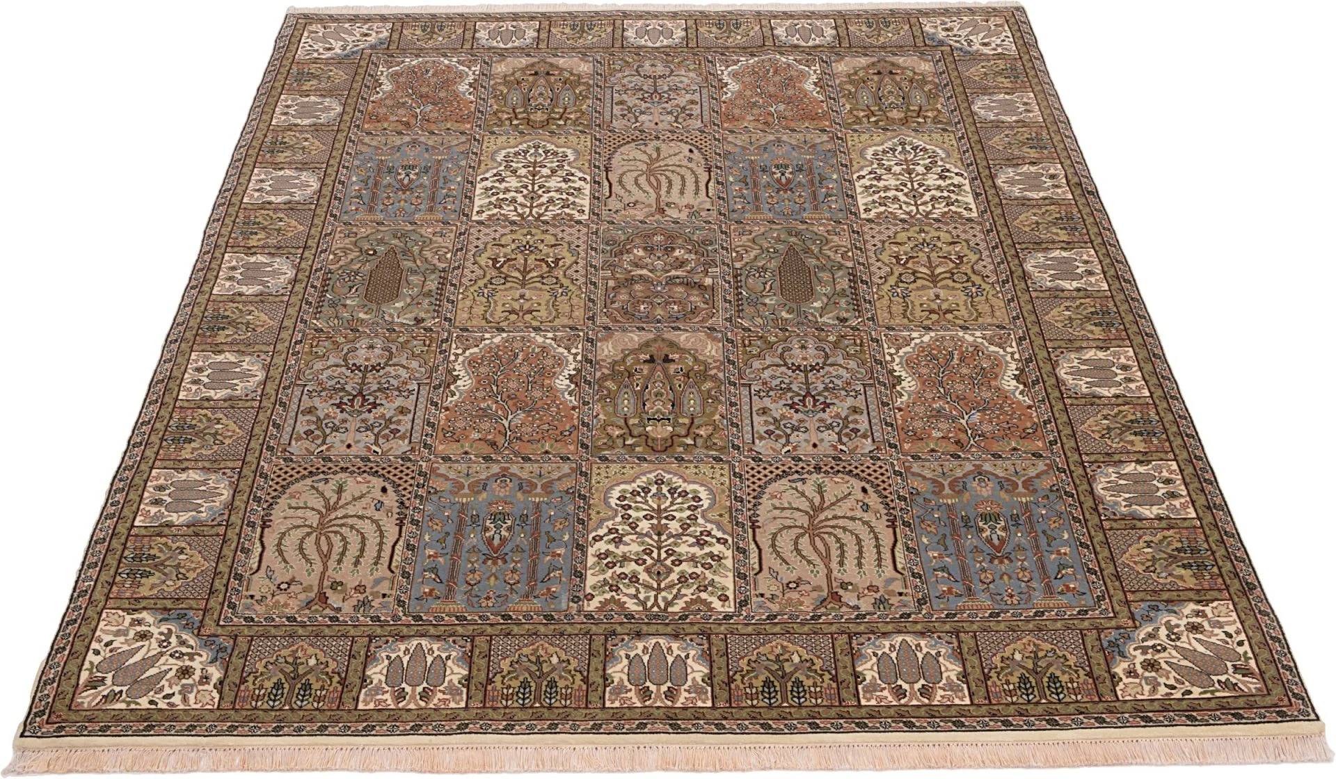 Qom Indian Rug 170 × 237 cm, Wool, hand-knotted