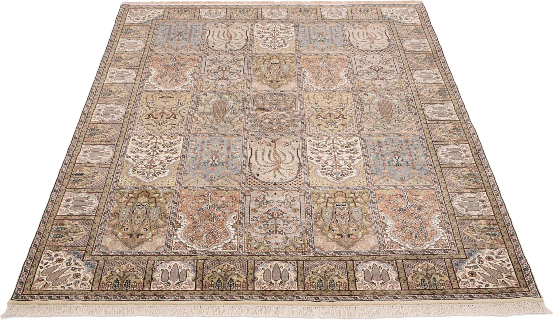 Qom Indian Rug 170 × 237 cm, Wool, hand-knotted
