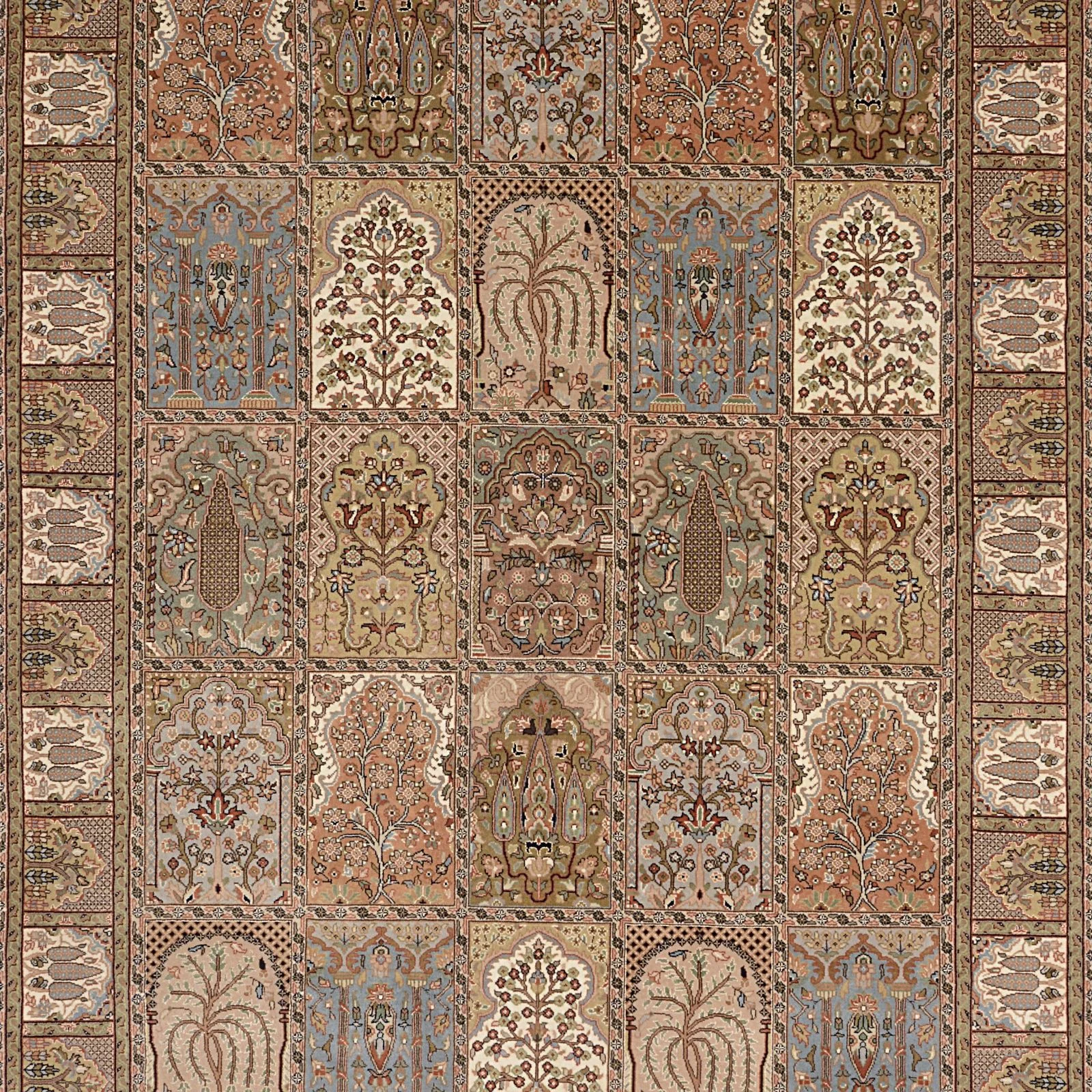 Qom Indian Rug 170 × 237 cm, Wool, hand-knotted