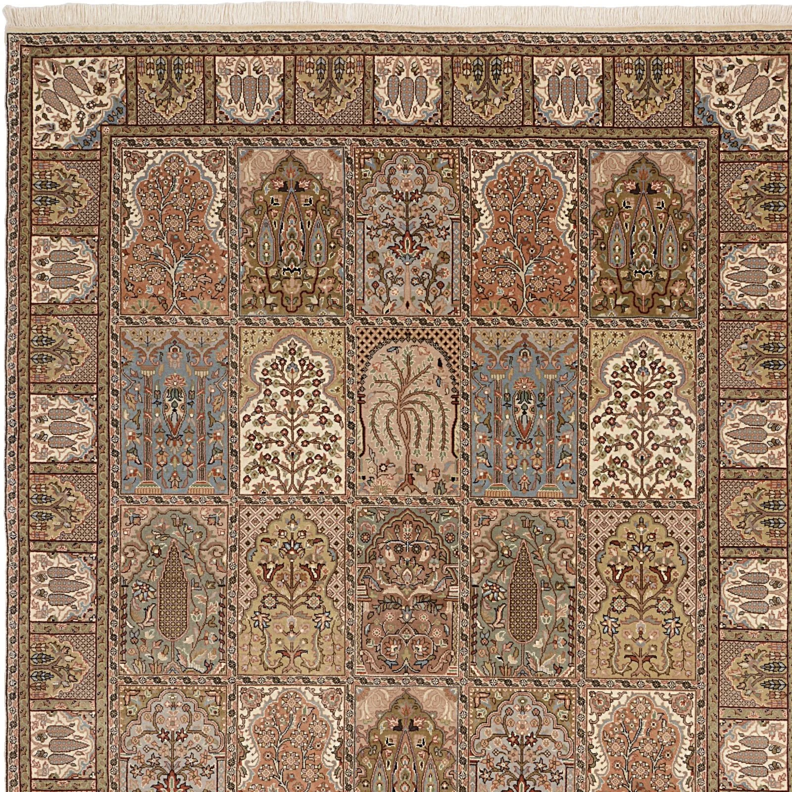Qom Indian Rug 170 × 237 cm, Wool, hand-knotted