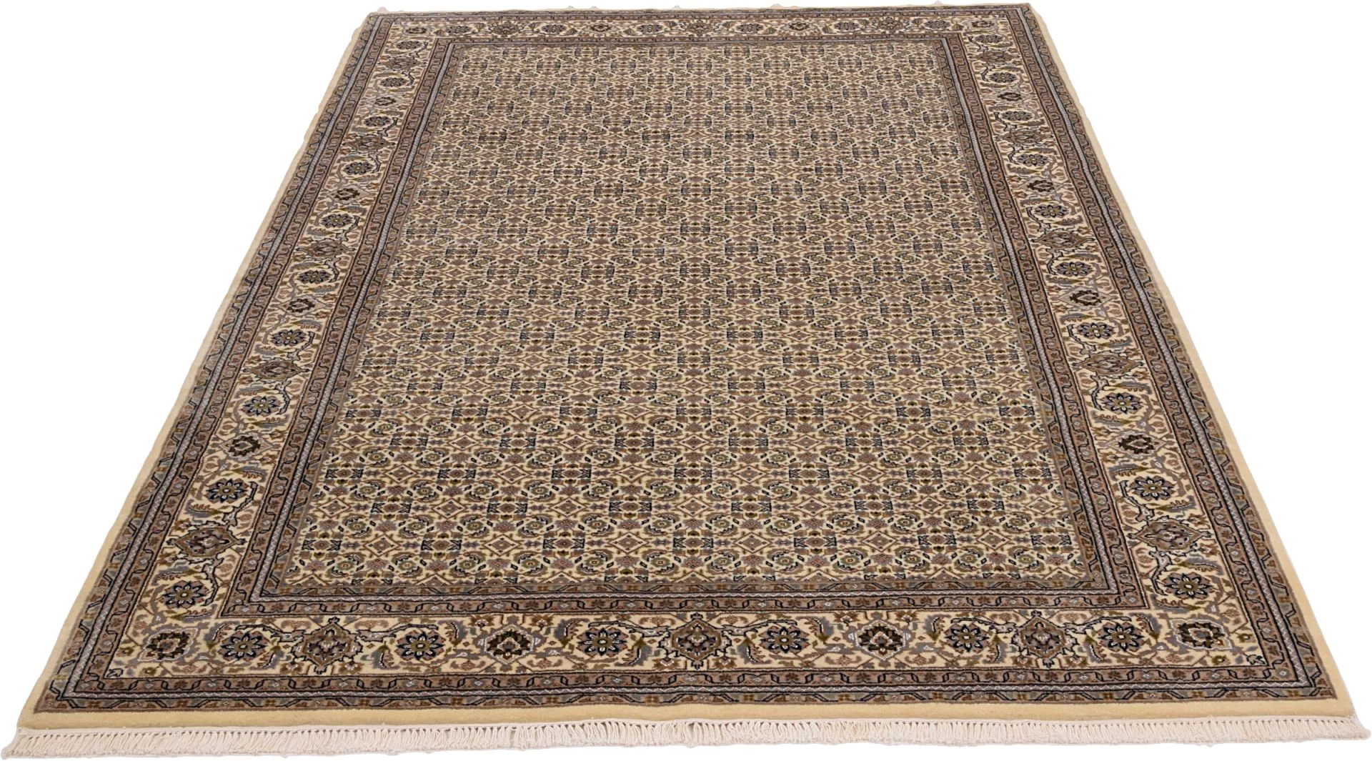 Tabriz Indian Rug — hand-knotted, 201 × 296 cm, Wool