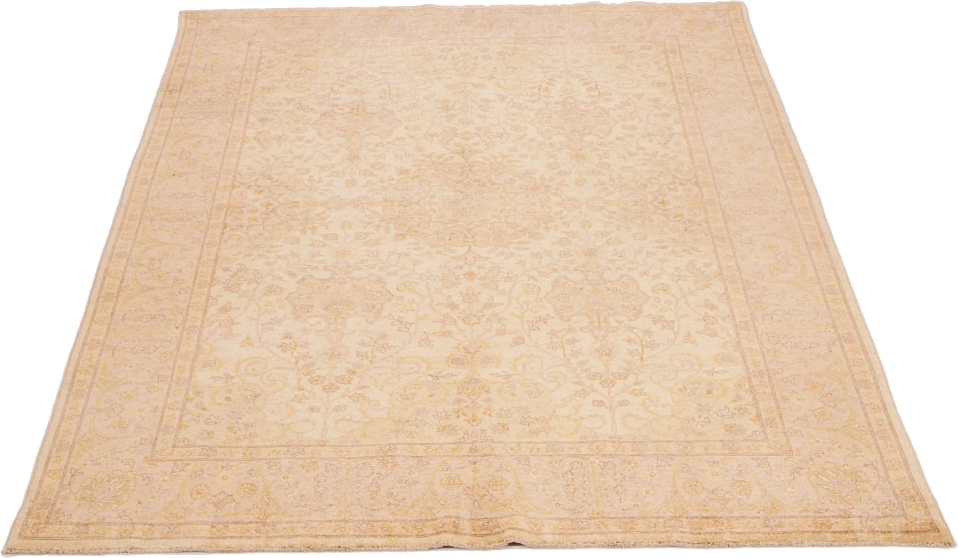 Hand-Knotted Wool Ziegler Pakistani Rug, 167 × 240 cm
