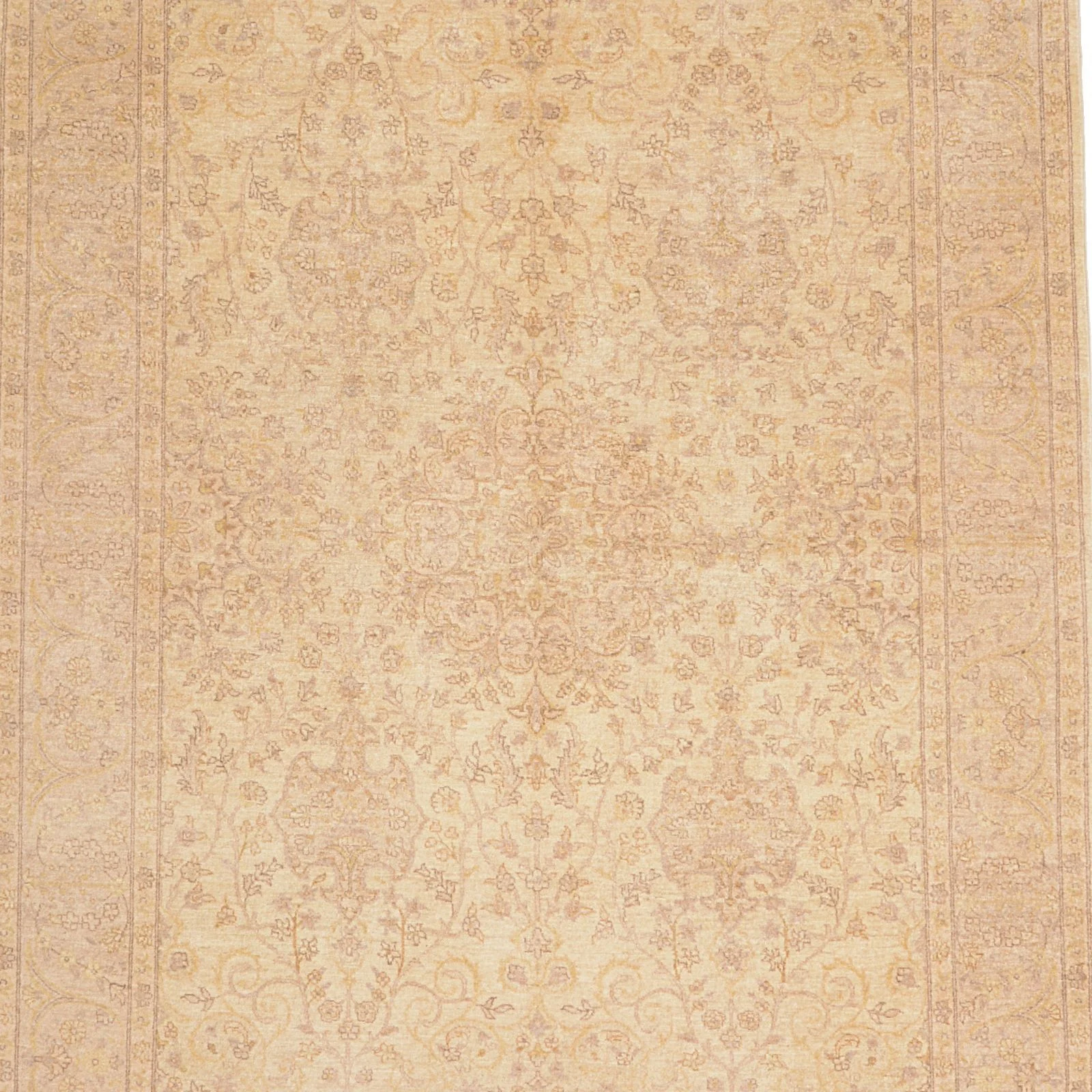 Hand-Knotted Wool Ziegler Pakistani Rug, 167 × 240 cm