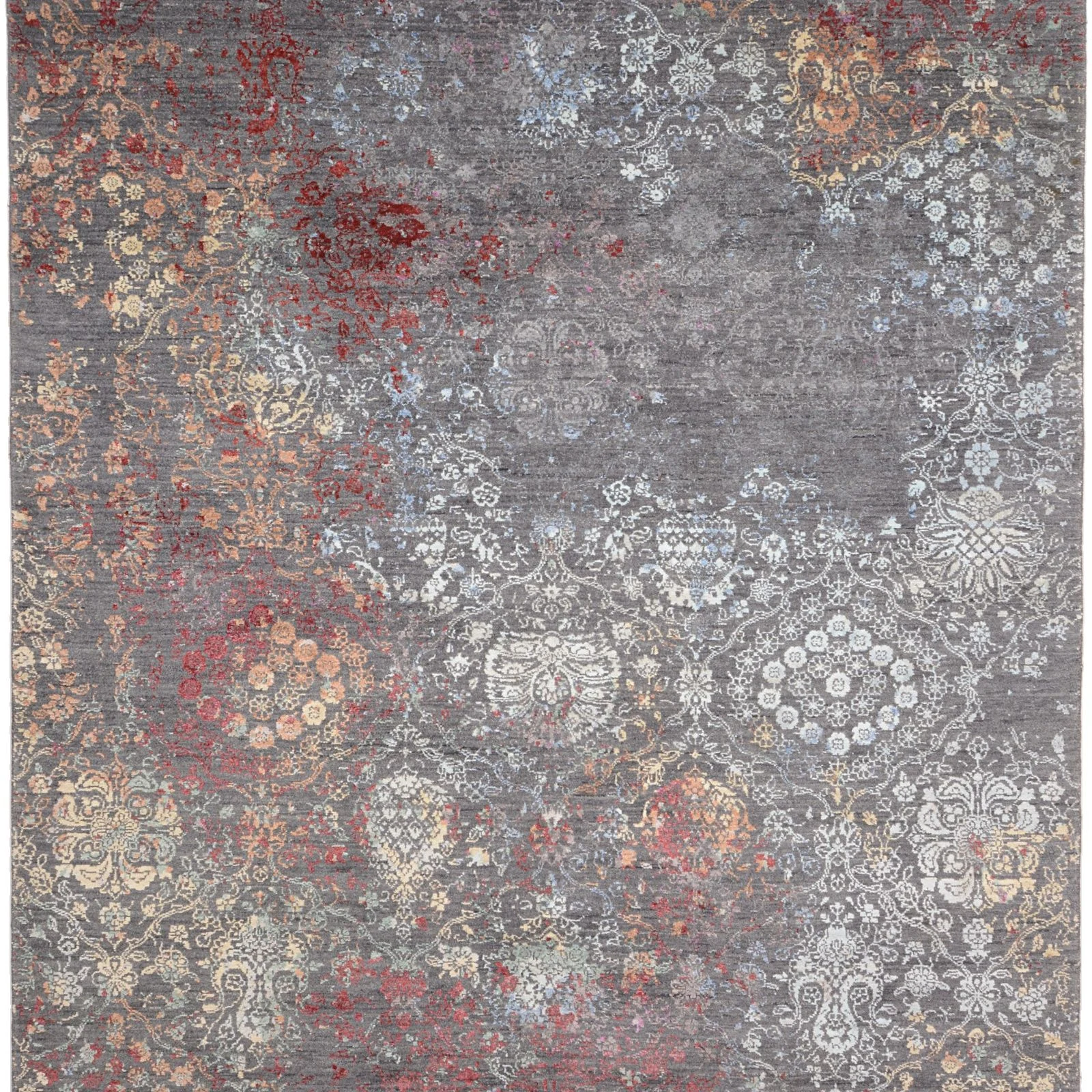 Indian Rug — hand-knotted, 184 × 275 cm, Silk