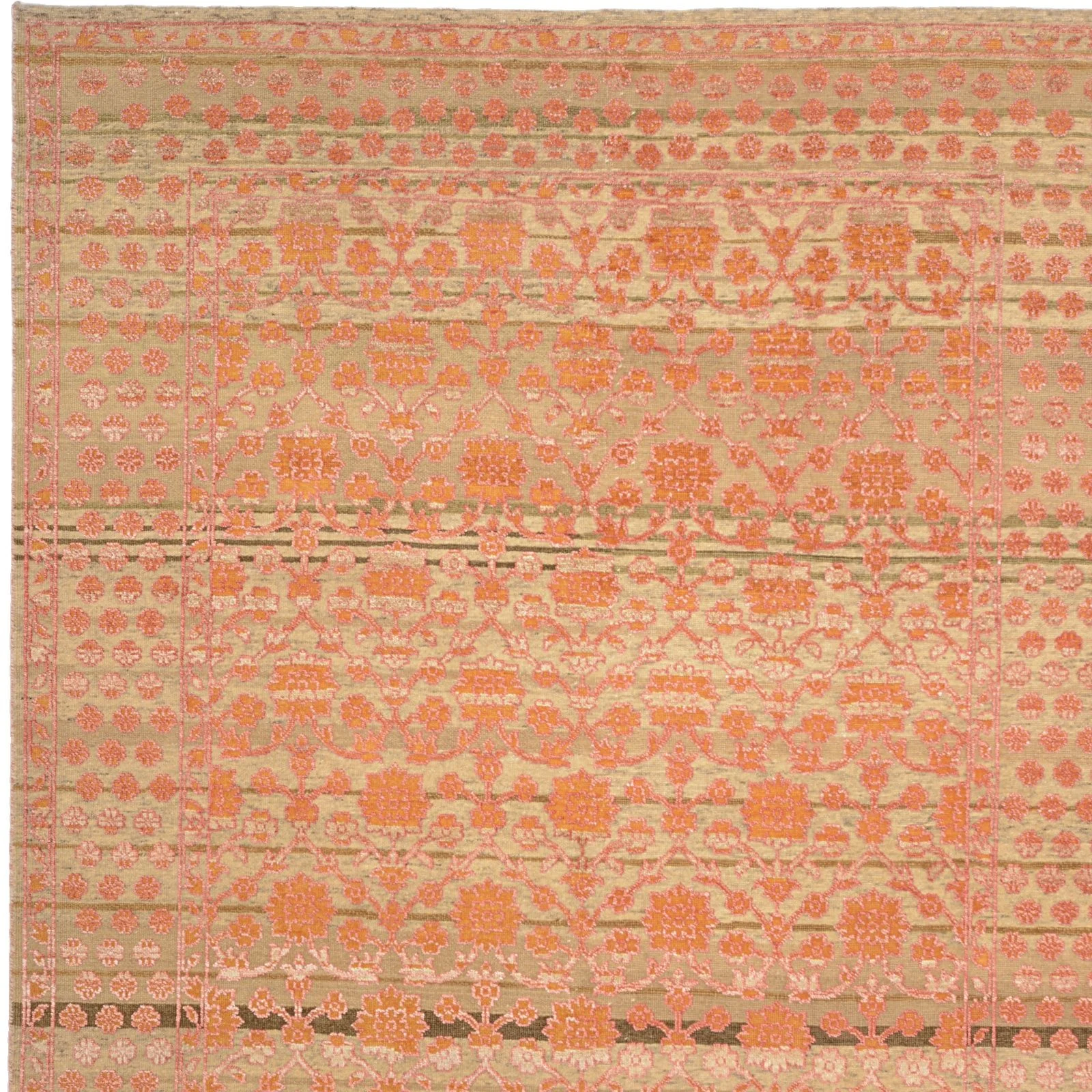 orientteppich-neo-170-x-237-cm-baumwolle-handgeknupft-elegant-5 Indian Rug 170 × 237 cm, hand-knotted