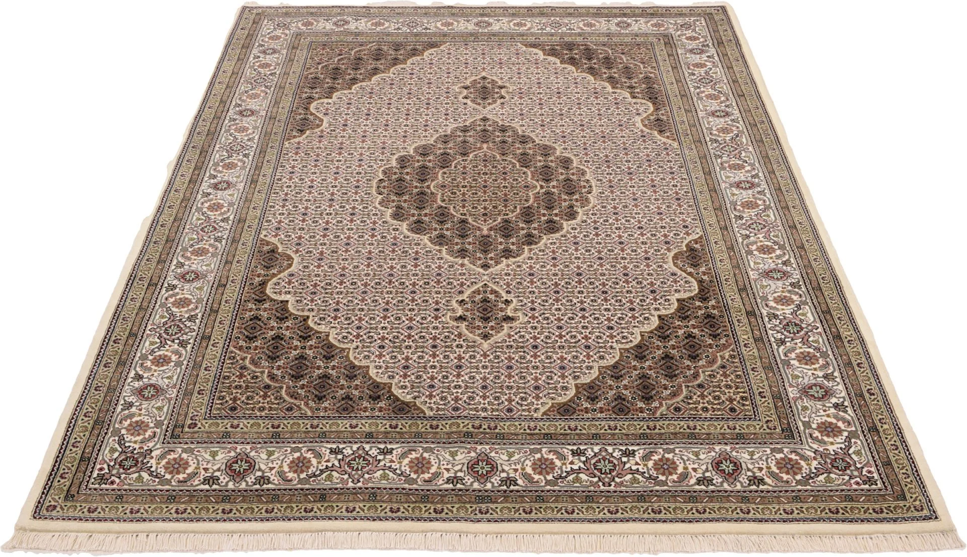 Tabriz Indian Rug 169 × 244 cm, hand-knotted
