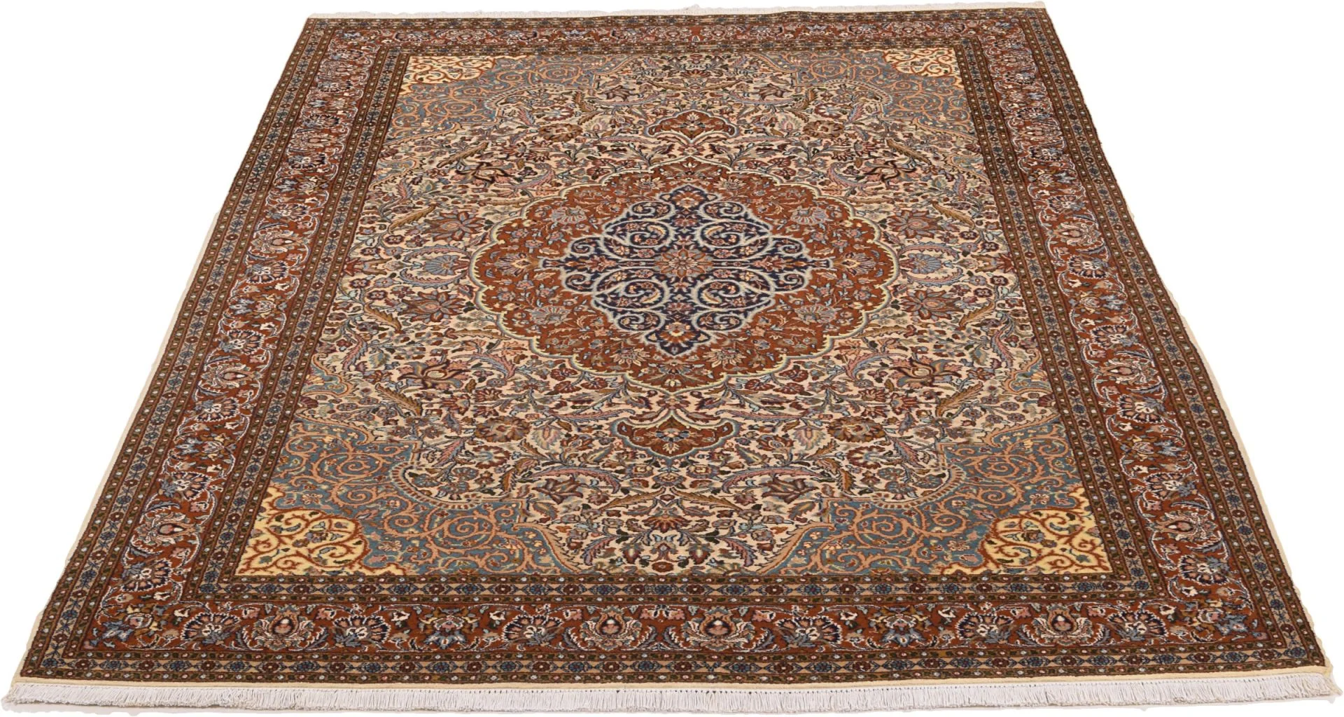 Tabriz Indian Rug 187 × 264 cm, hand-knotted