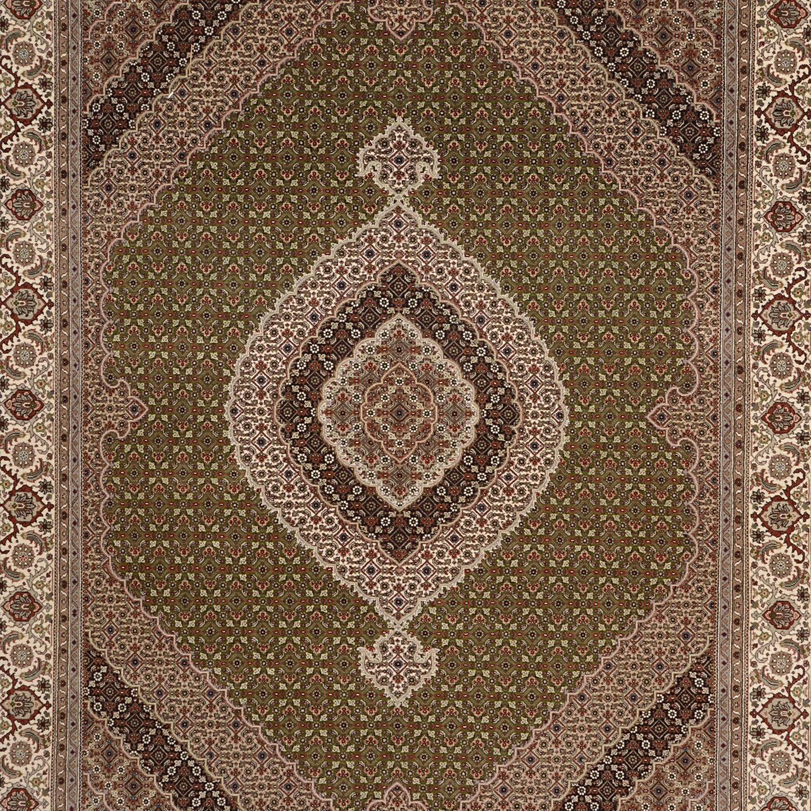 orientteppich-tabriz-196-x-251-cm-baumwolle-handgeknupft-4 Tabriz Indian Rug — hand-knotted, 196 × 251 cm
