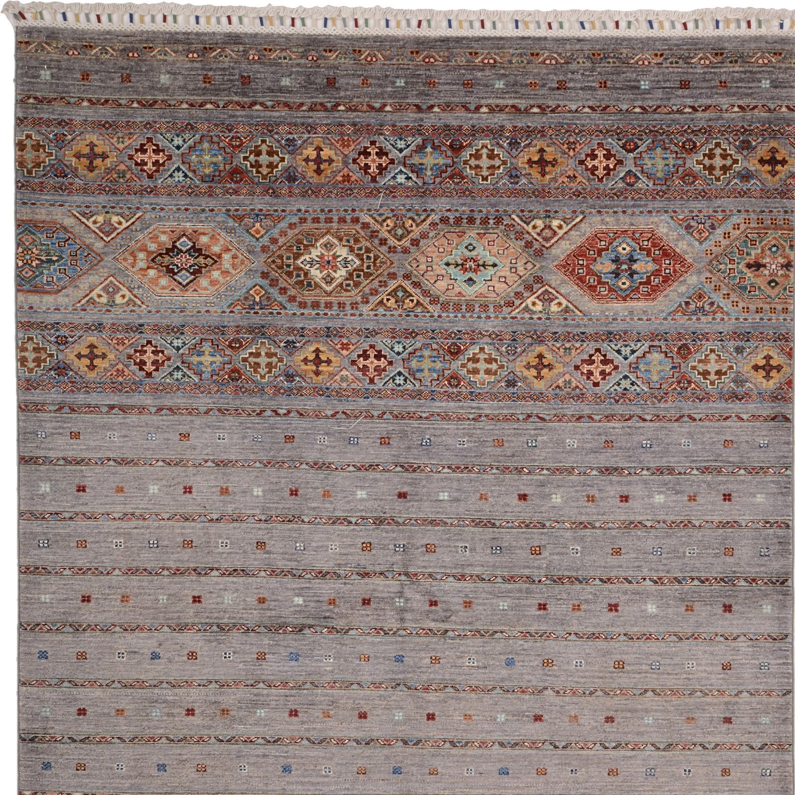 Hand-Knotted Wool Samarkand Pakistani Rug, 168 × 244 cm