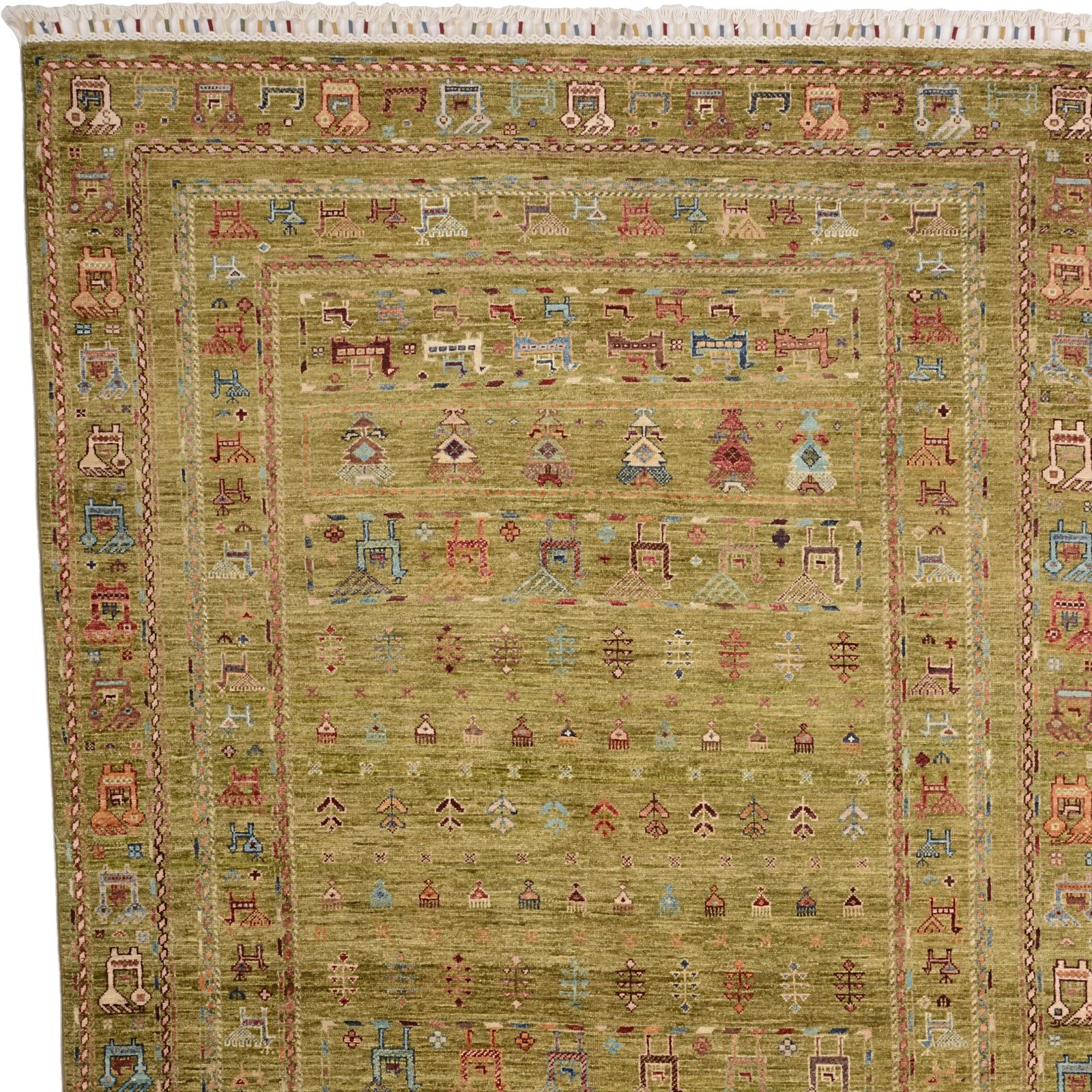 Samarkand Pakistani Rug 168 × 238 cm, Wool, hand-knotted