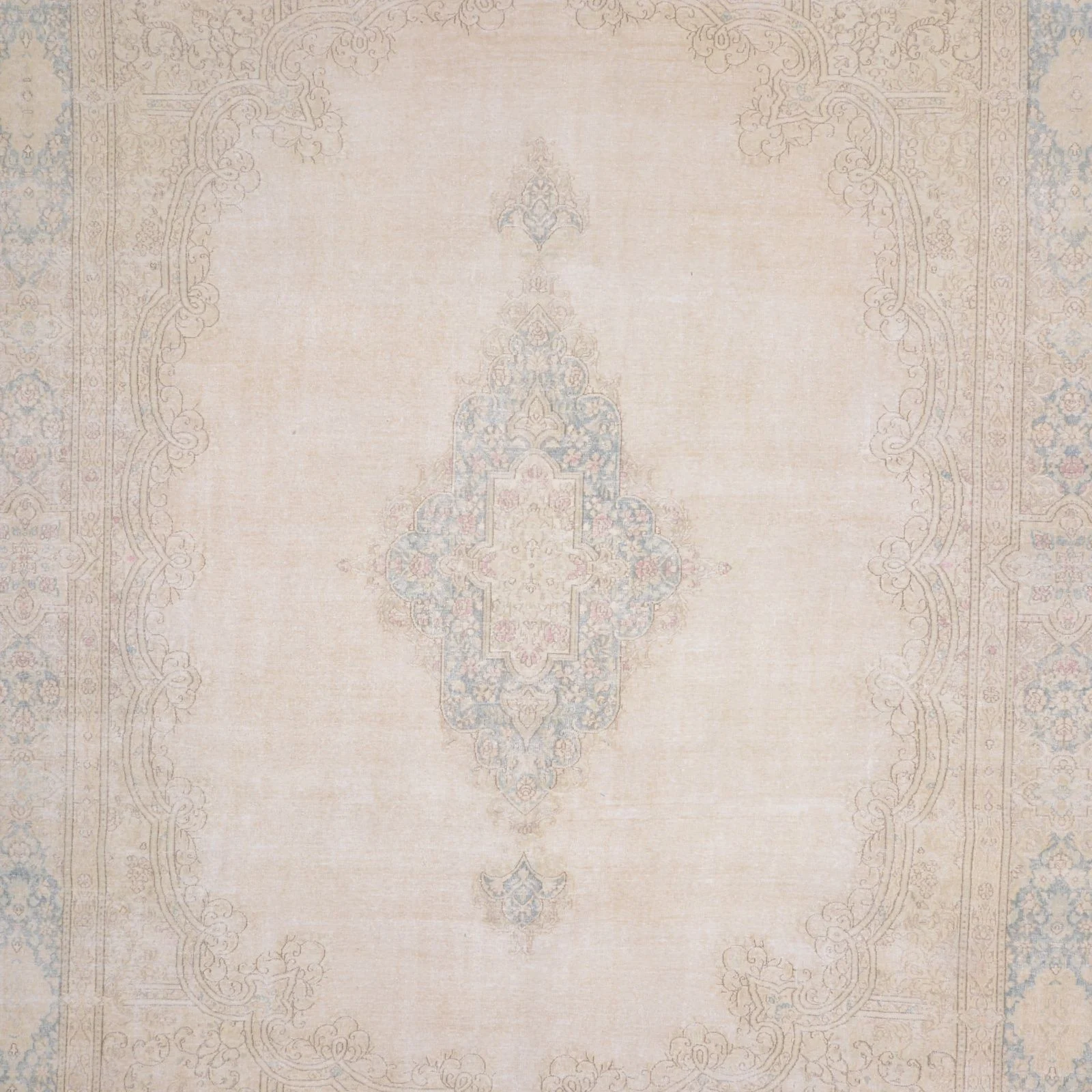 Hand-Knotted Wool Pakistani Rug, 374 × 285 cm