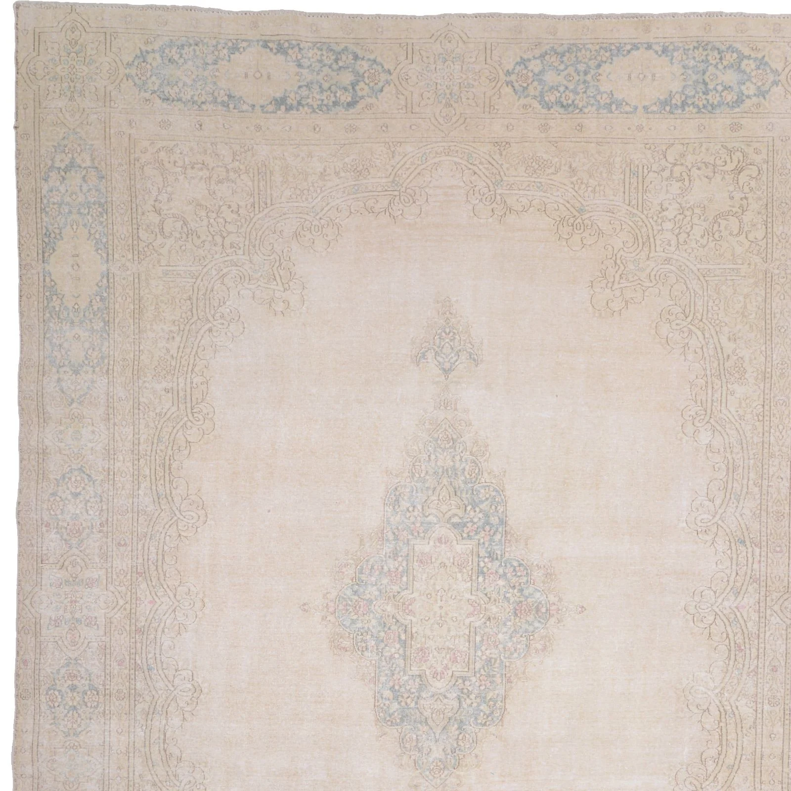 Hand-Knotted Wool Pakistani Rug, 374 × 285 cm