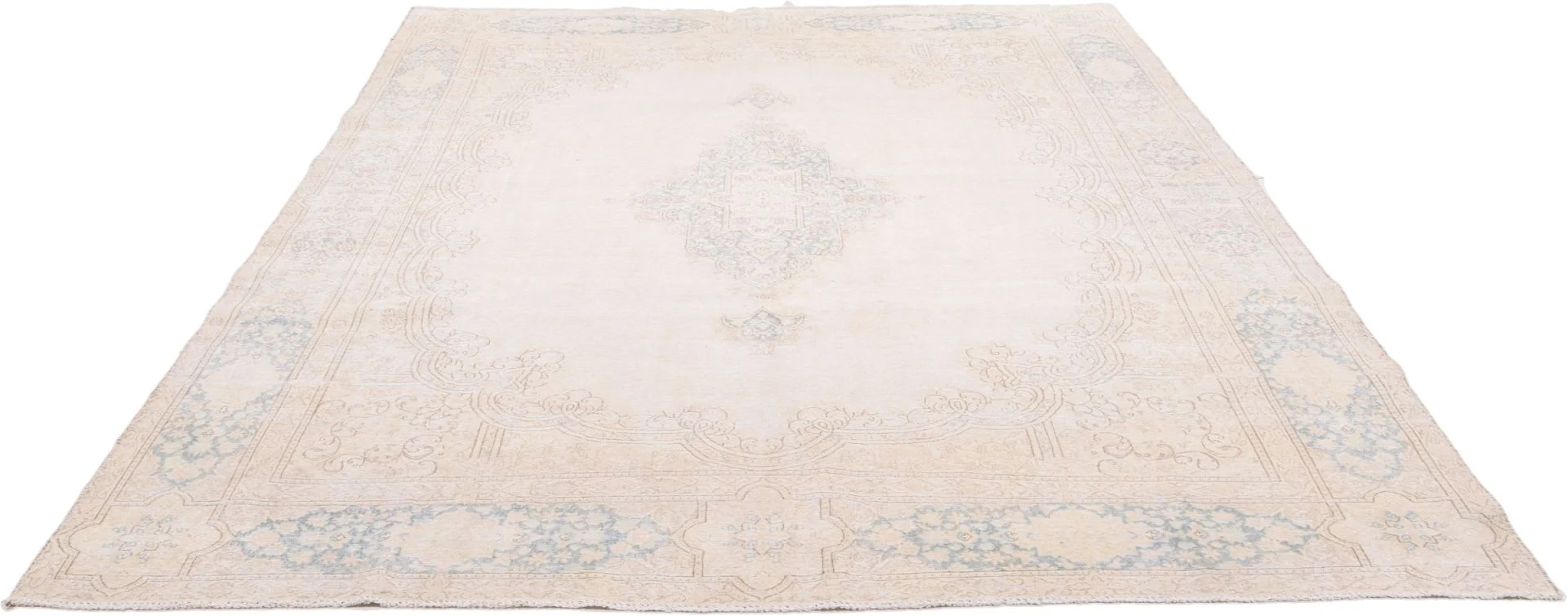 Hand-Knotted Wool Pakistani Rug, 374 × 285 cm