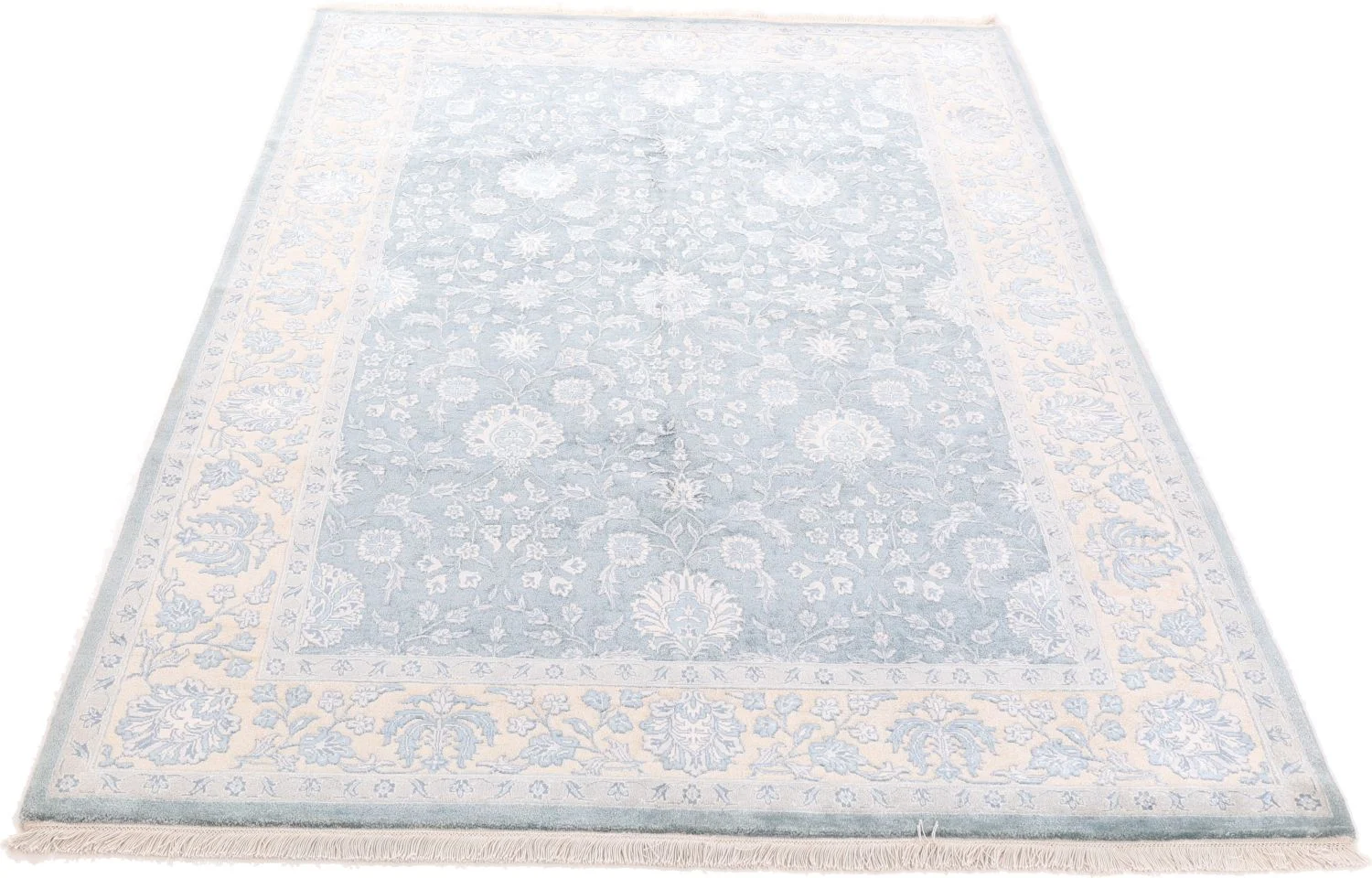 Indian Rug — hand-knotted, 165 × 245 cm, Wool
