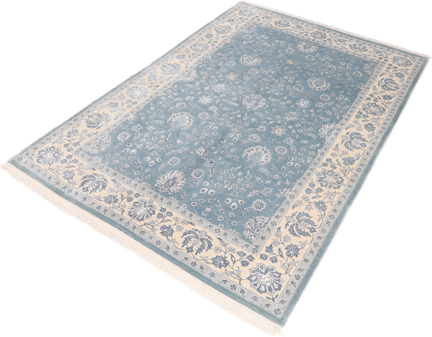 Indian Rug — hand-knotted, 165 × 245 cm, Wool