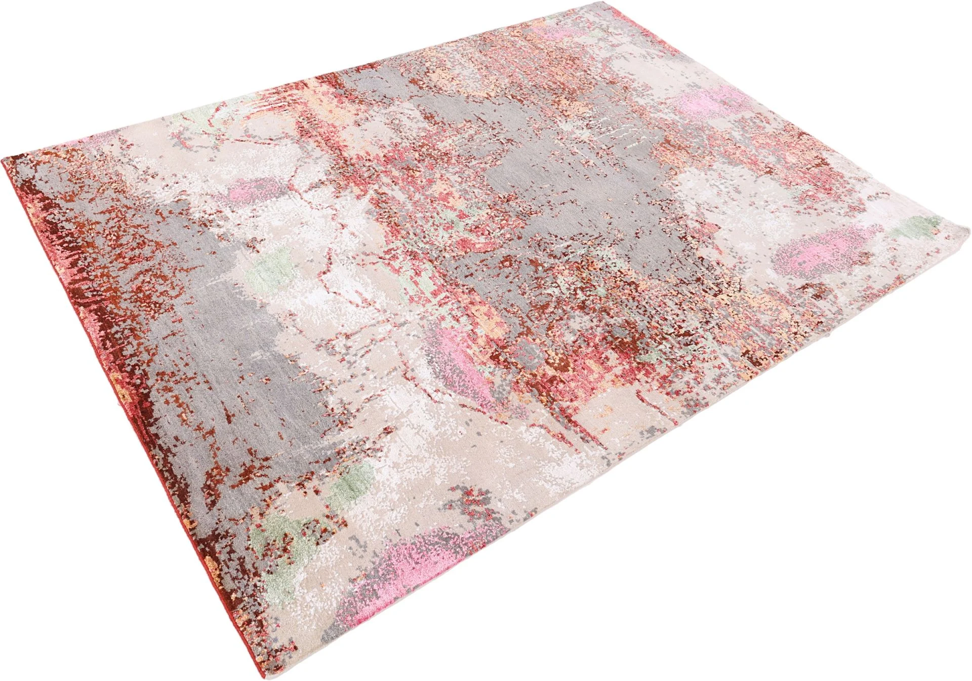 Indian Rug 178 × 244 cm, Wool & Silk, hand-knotted