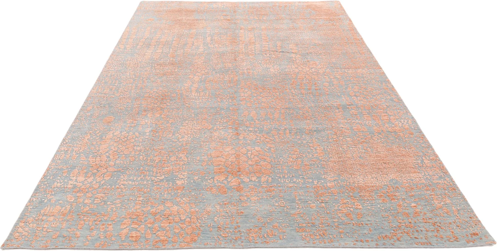Indian Rug — hand-knotted, 269 × 380 cm, Wool & Silk