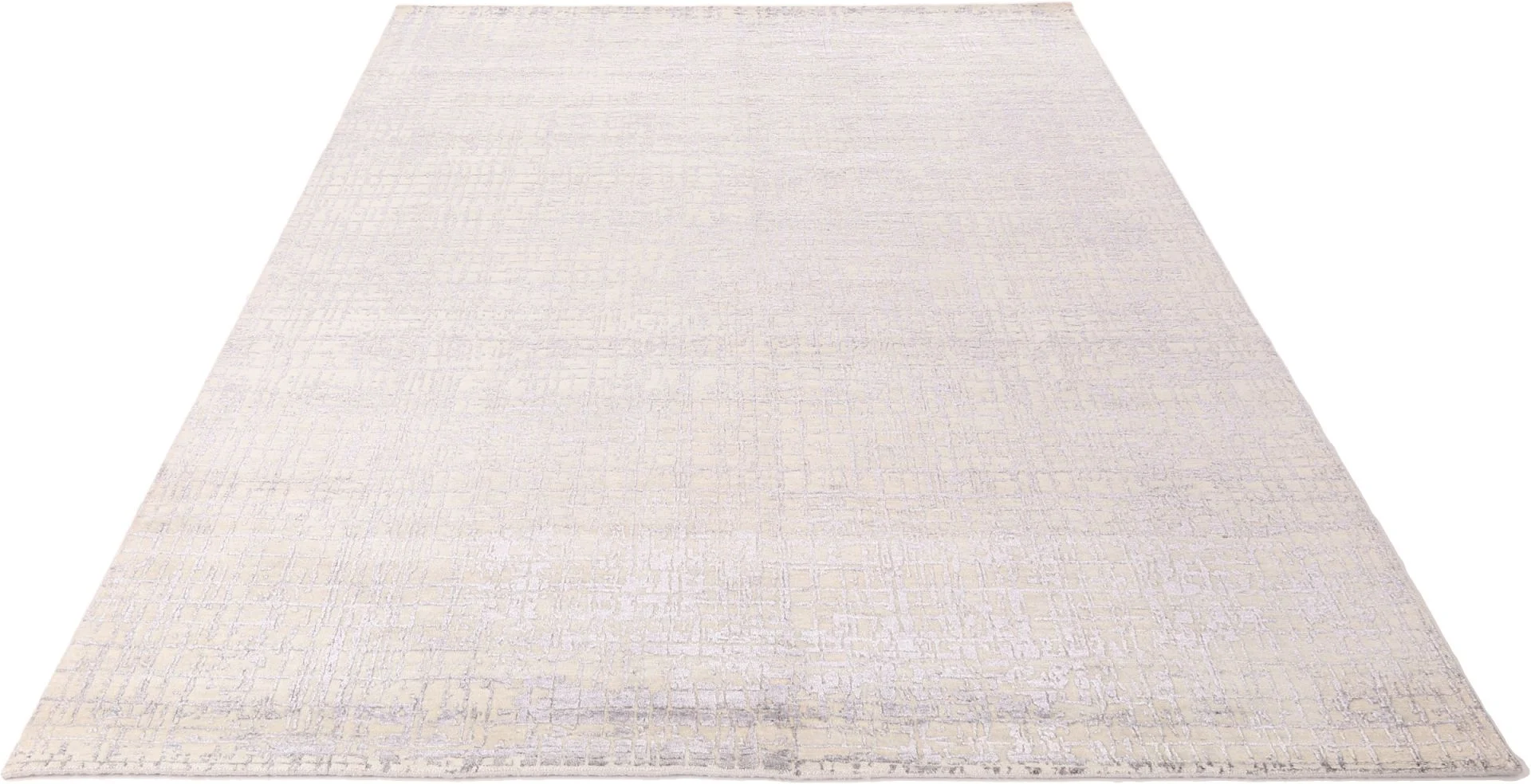 Indian Rug — hand-knotted, 241 × 314 cm, Wool & Silk