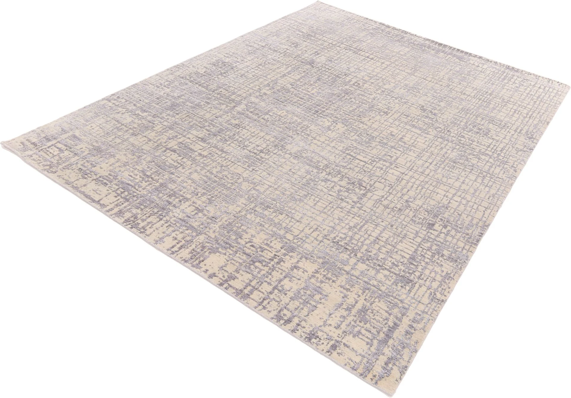 Indian Rug — hand-knotted, 241 × 314 cm, Wool & Silk