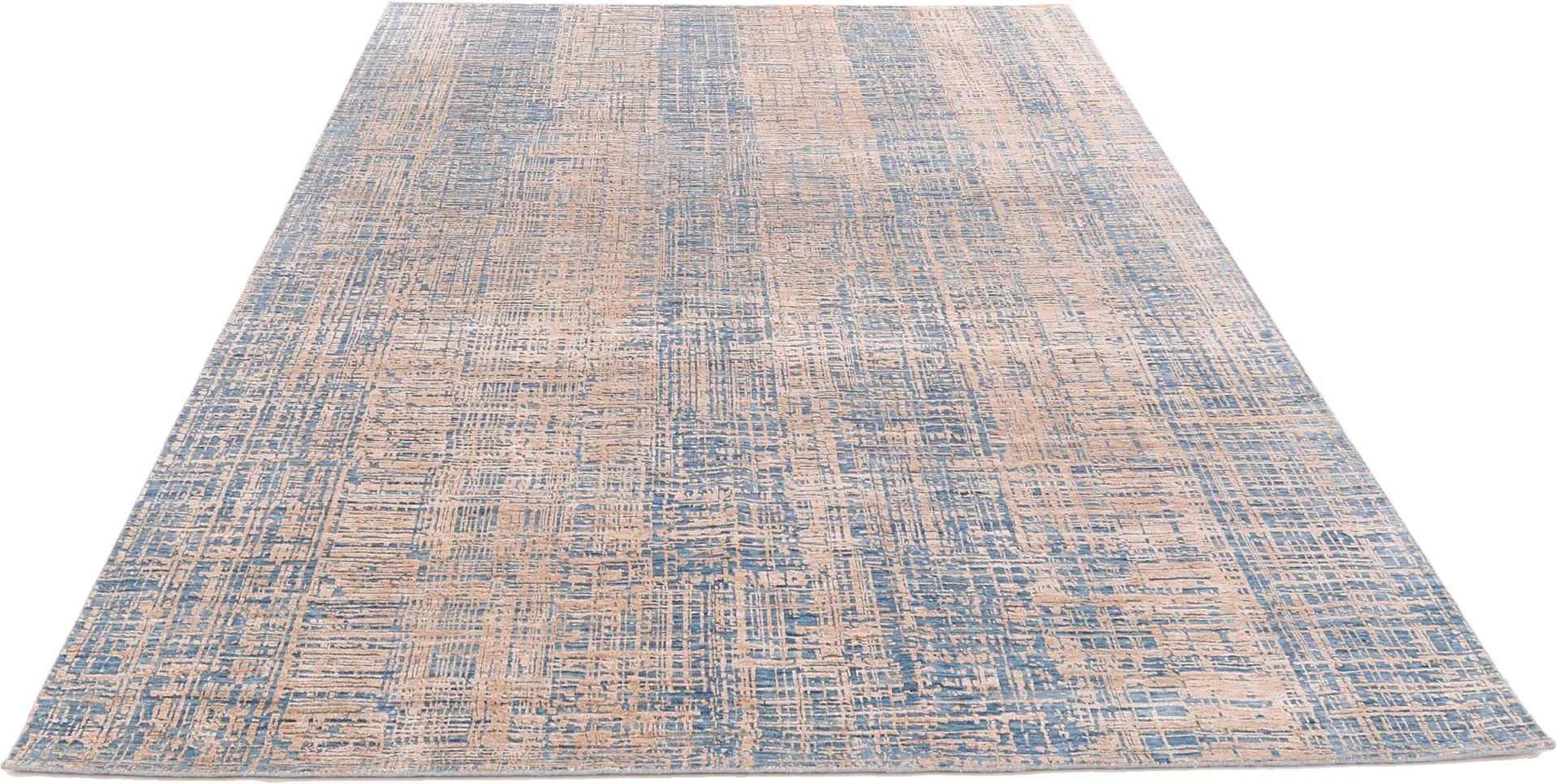 Indian Rug — hand-knotted, 246 × 323 cm, Wool & Silk