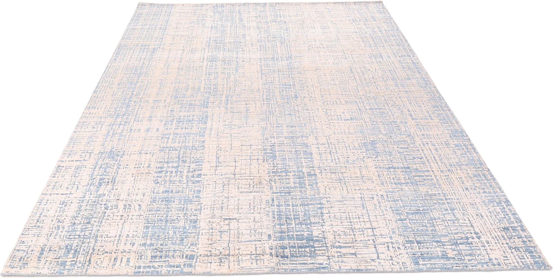 Indian Rug — hand-knotted, 246 × 323 cm, Wool & Silk