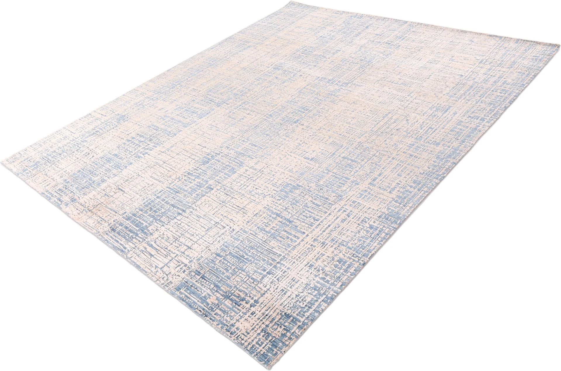 Indian Rug — hand-knotted, 246 × 323 cm, Wool & Silk