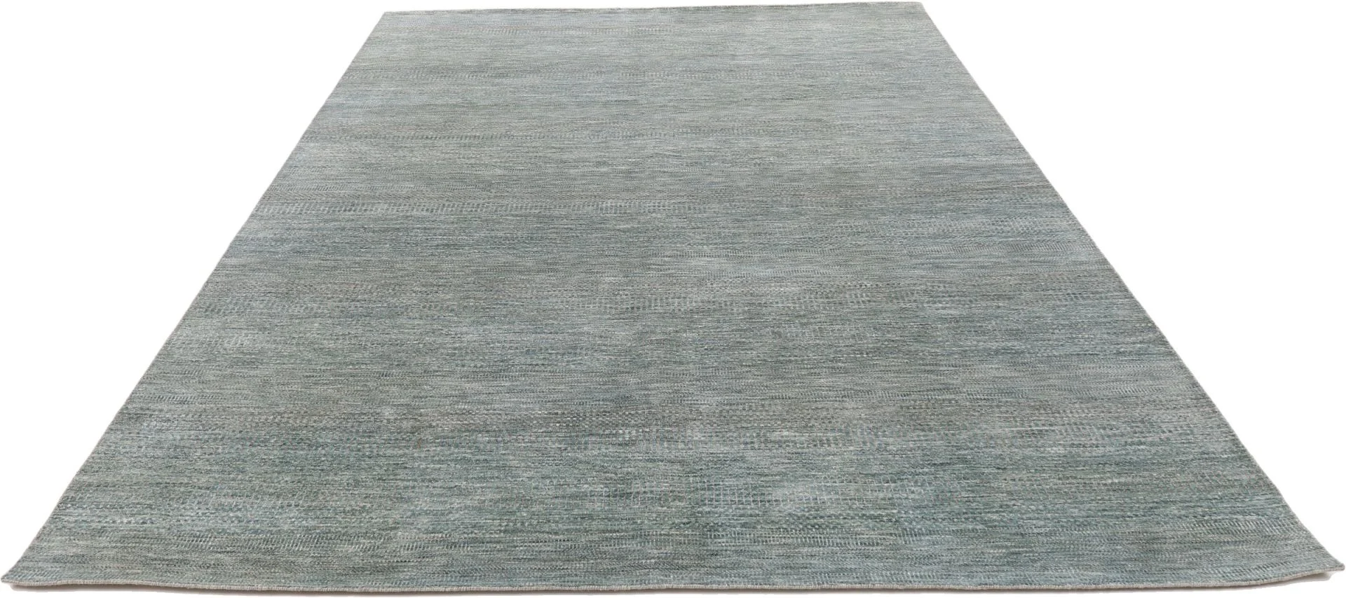 Hand-Knotted Wool & Silk Indian Rug, 276 × 374 cm