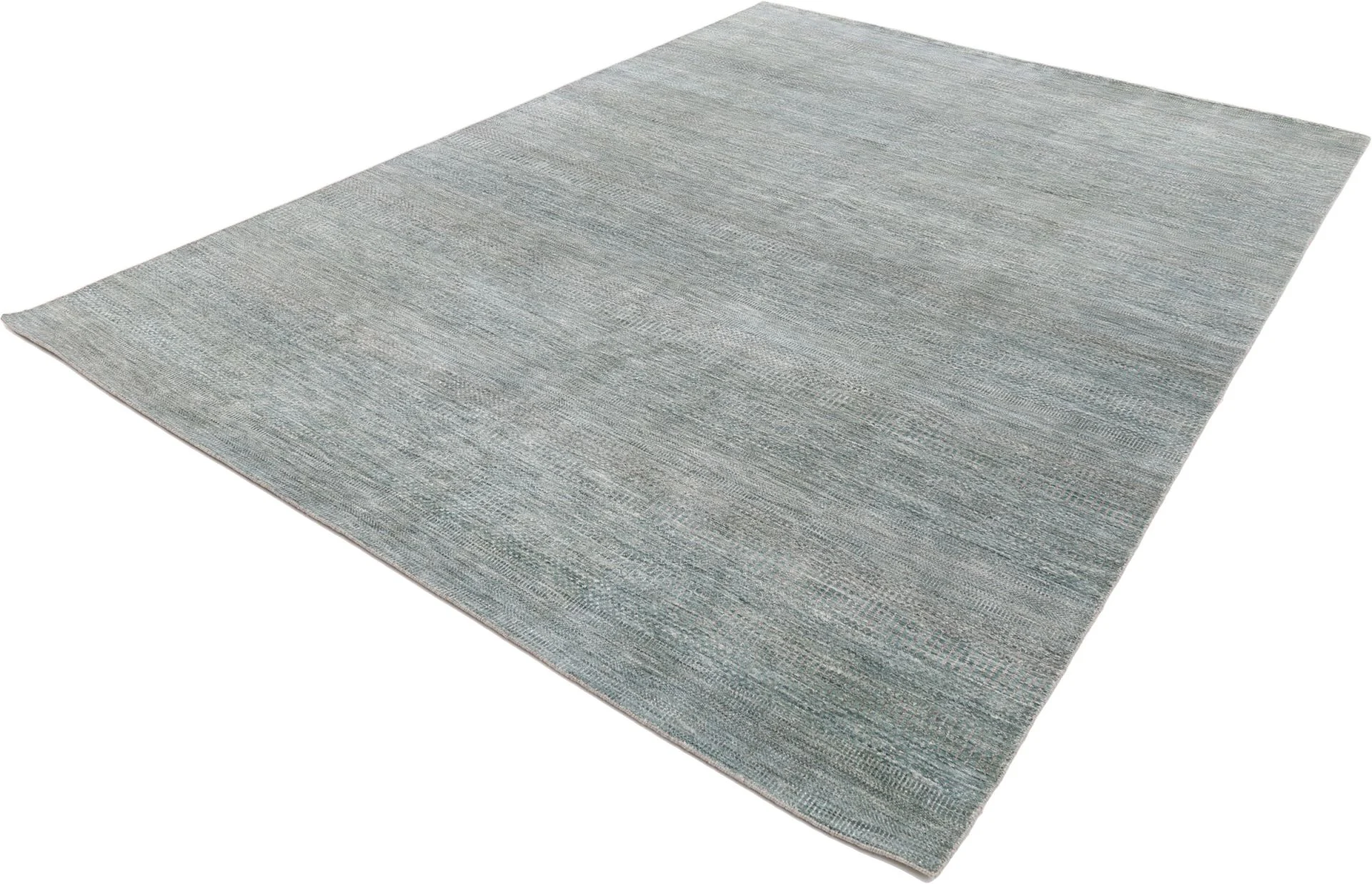 Hand-Knotted Wool & Silk Indian Rug, 276 × 374 cm