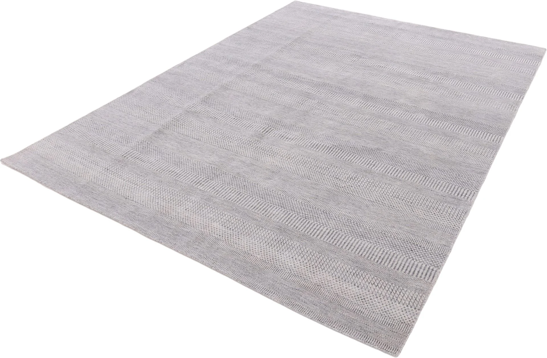Indian Rug — hand-knotted, 245 × 312 cm, Wool & Silk