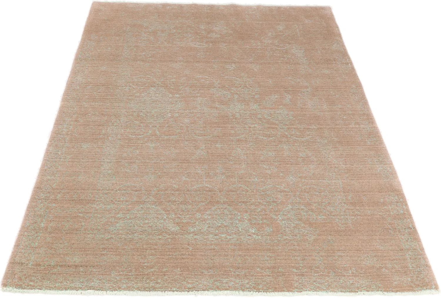 Indian Rug — hand-knotted, 160 × 225 cm, Wool & Silk