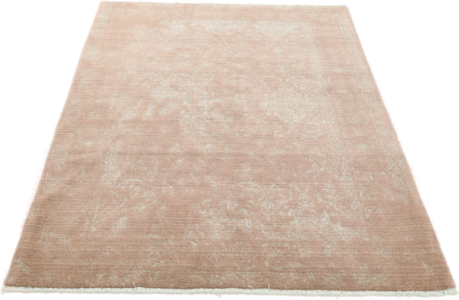 Indian Rug — hand-knotted, 160 × 225 cm, Wool & Silk