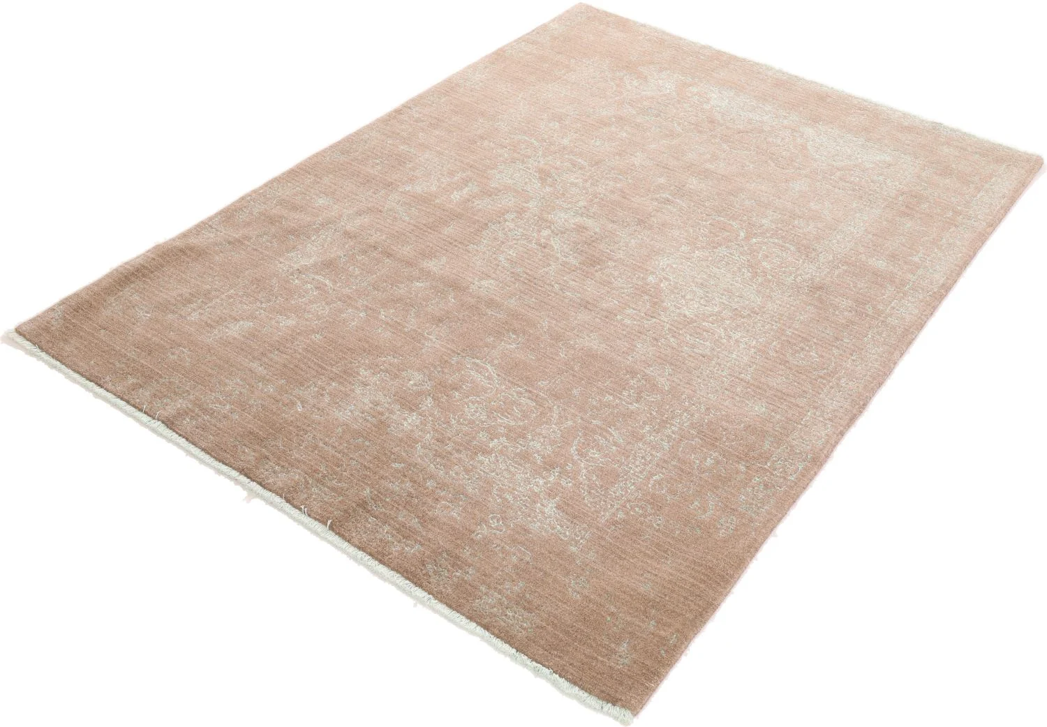 Indian Rug — hand-knotted, 160 × 225 cm, Wool & Silk