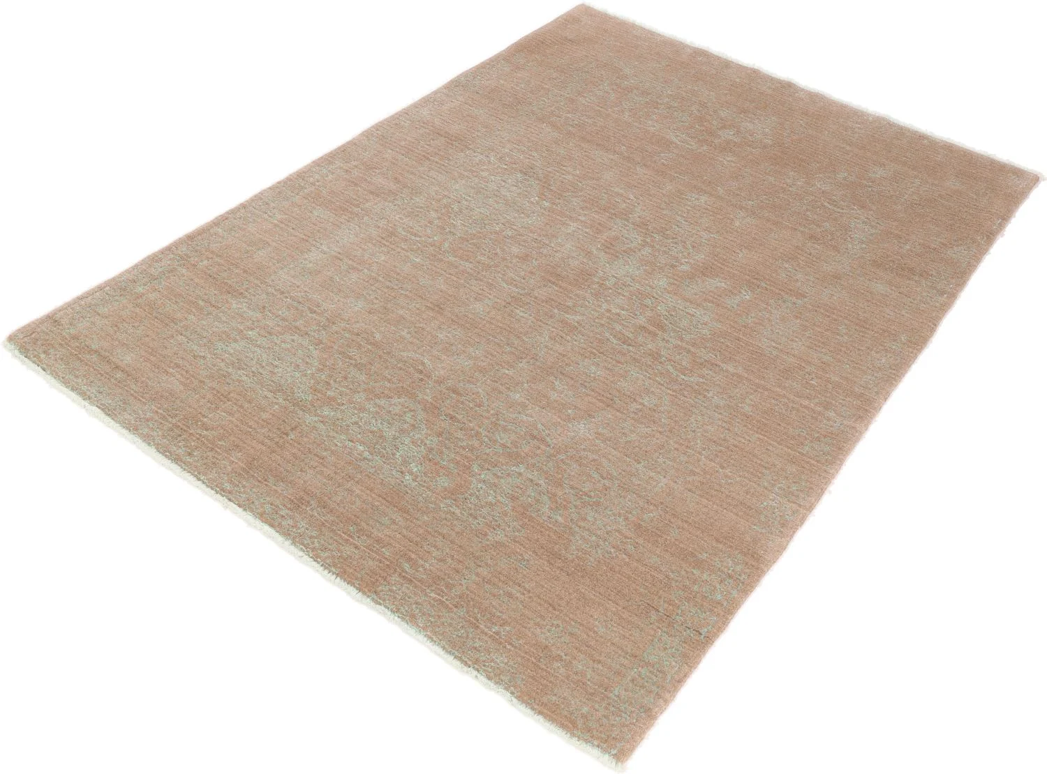 Indian Rug — hand-knotted, 160 × 225 cm, Wool & Silk