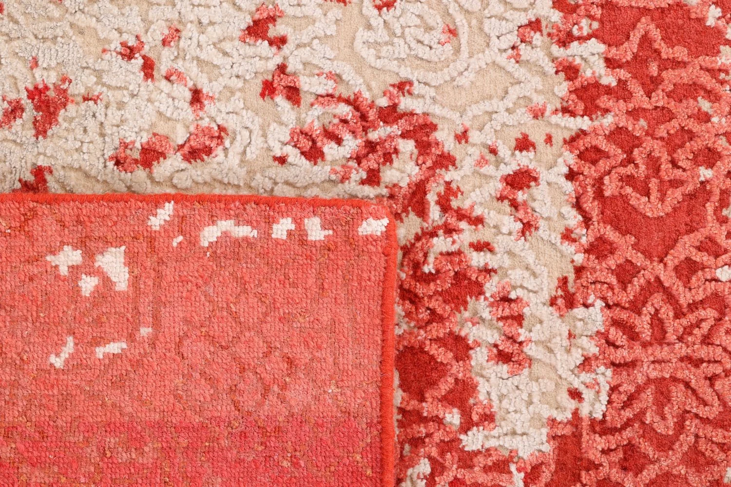 Indian Rug — hand-knotted, 167 × 244 cm, Wool & Silk
