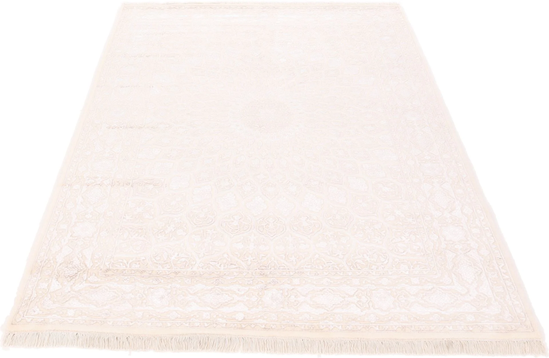 Indian Rug 172 × 249 cm, Wool & Silk, hand-knotted