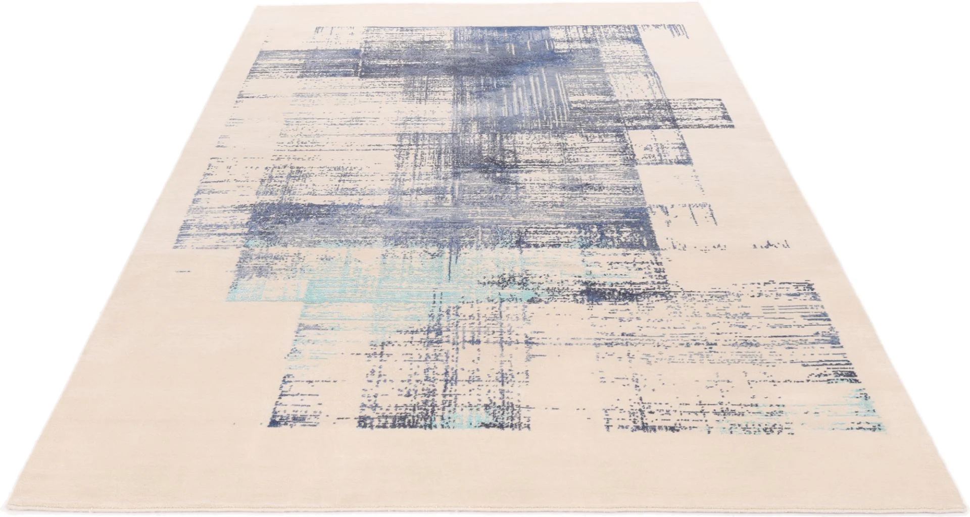 Indian Rug — hand-knotted, 207 × 303 cm, Wool & Silk