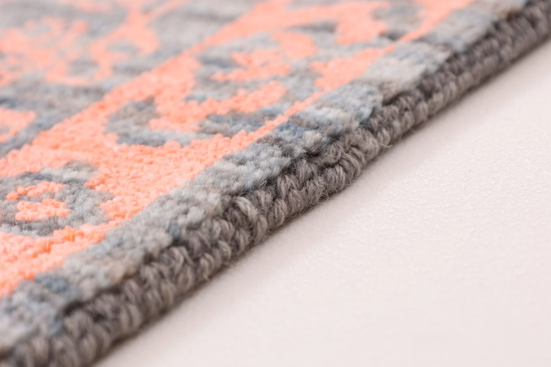 Hand-Knotted Wool & Silk Indian Rug, 185 × 280 cm