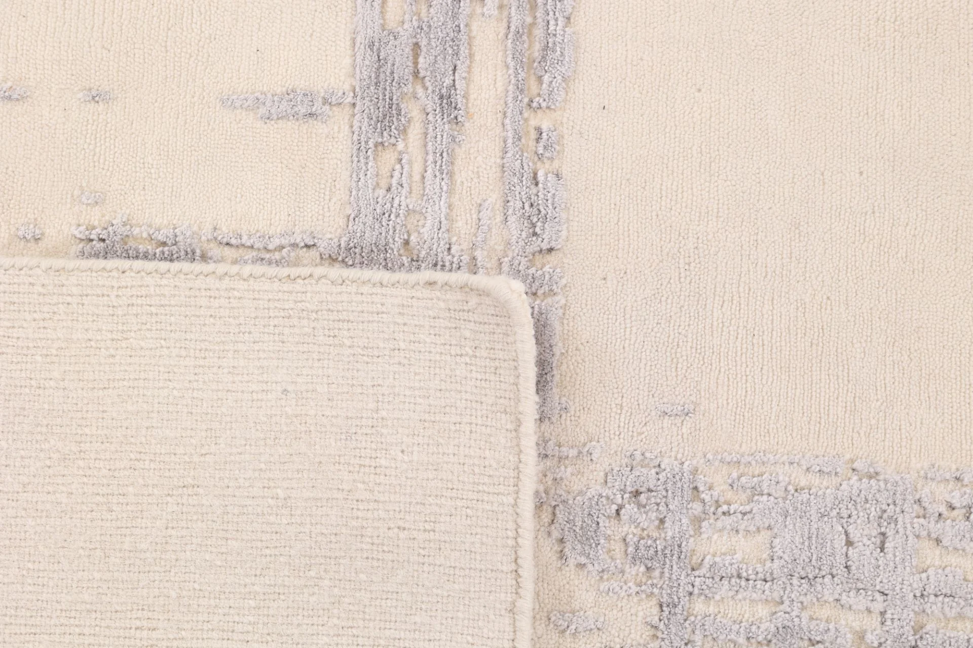 Hand-Knotted Wool & Silk Indian Rug, 250 × 308 cm