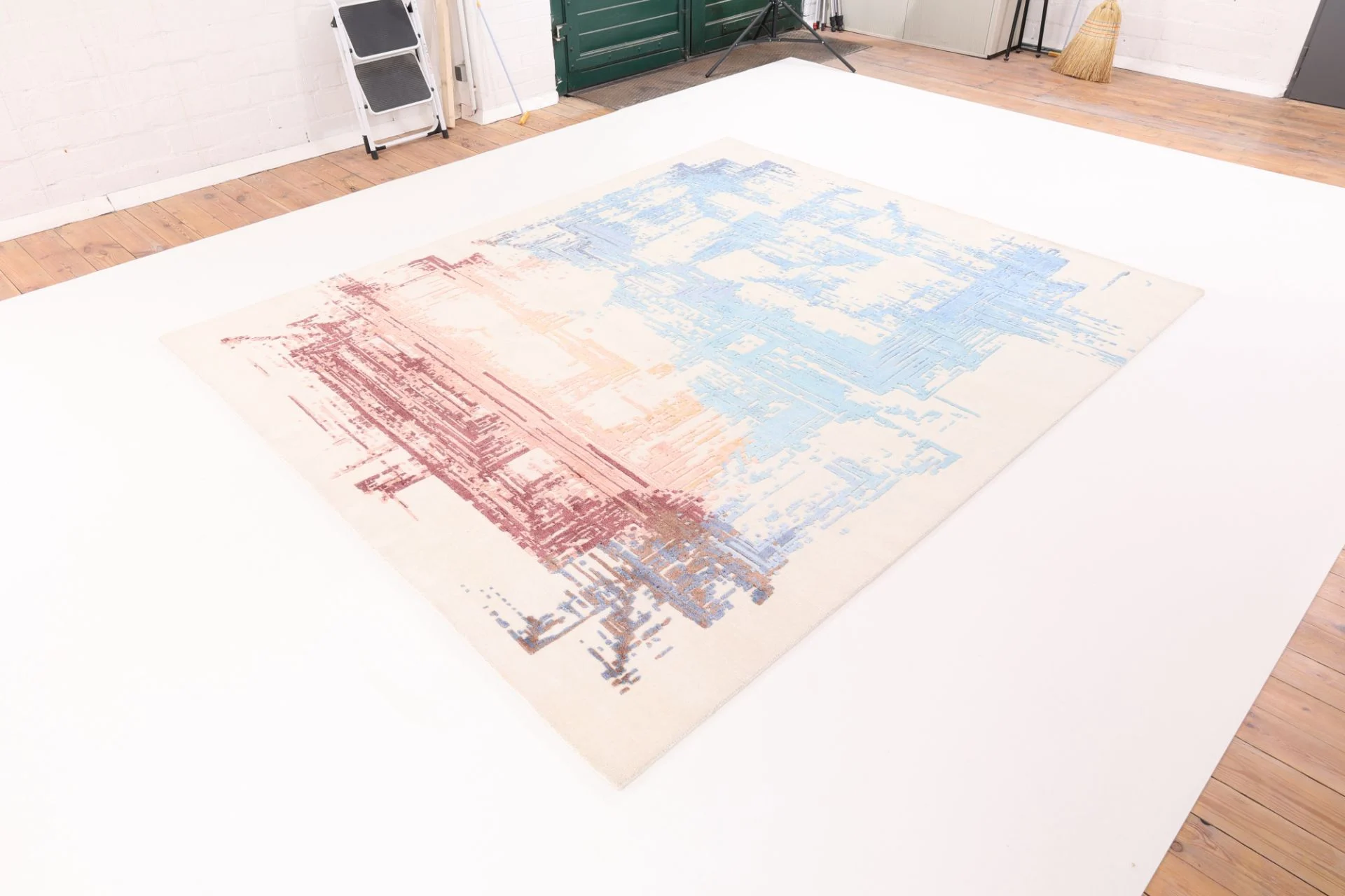 Indian Rug 248 × 298 cm, Wool & Silk, hand-knotted
