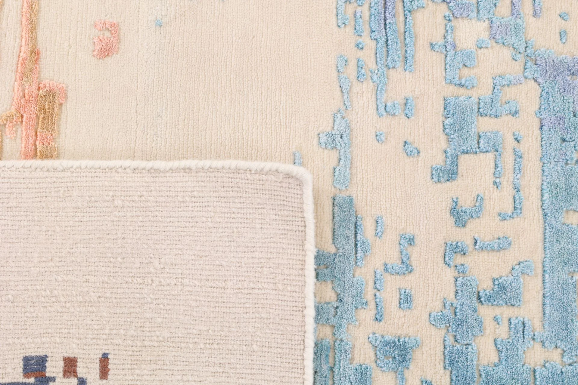 Indian Rug 248 × 298 cm, Wool & Silk, hand-knotted