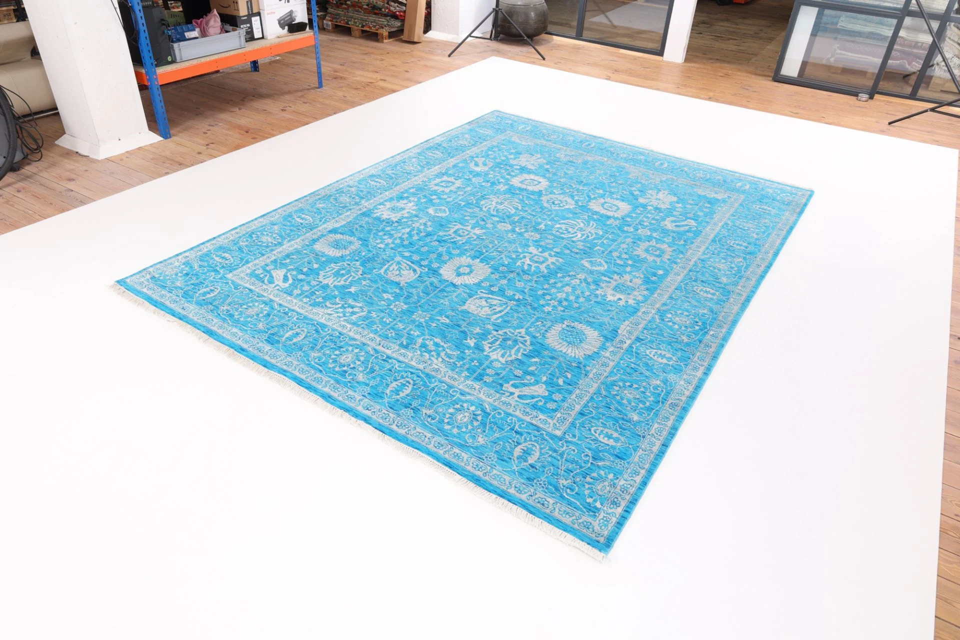 Indian Rug 320 × 240 cm, Wool & Silk, hand-knotted