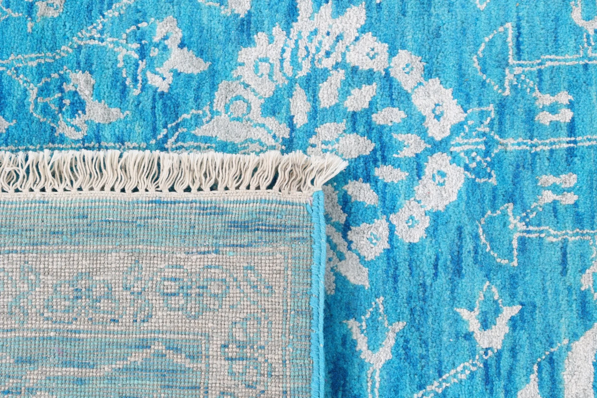 Indian Rug 320 × 240 cm, Wool & Silk, hand-knotted