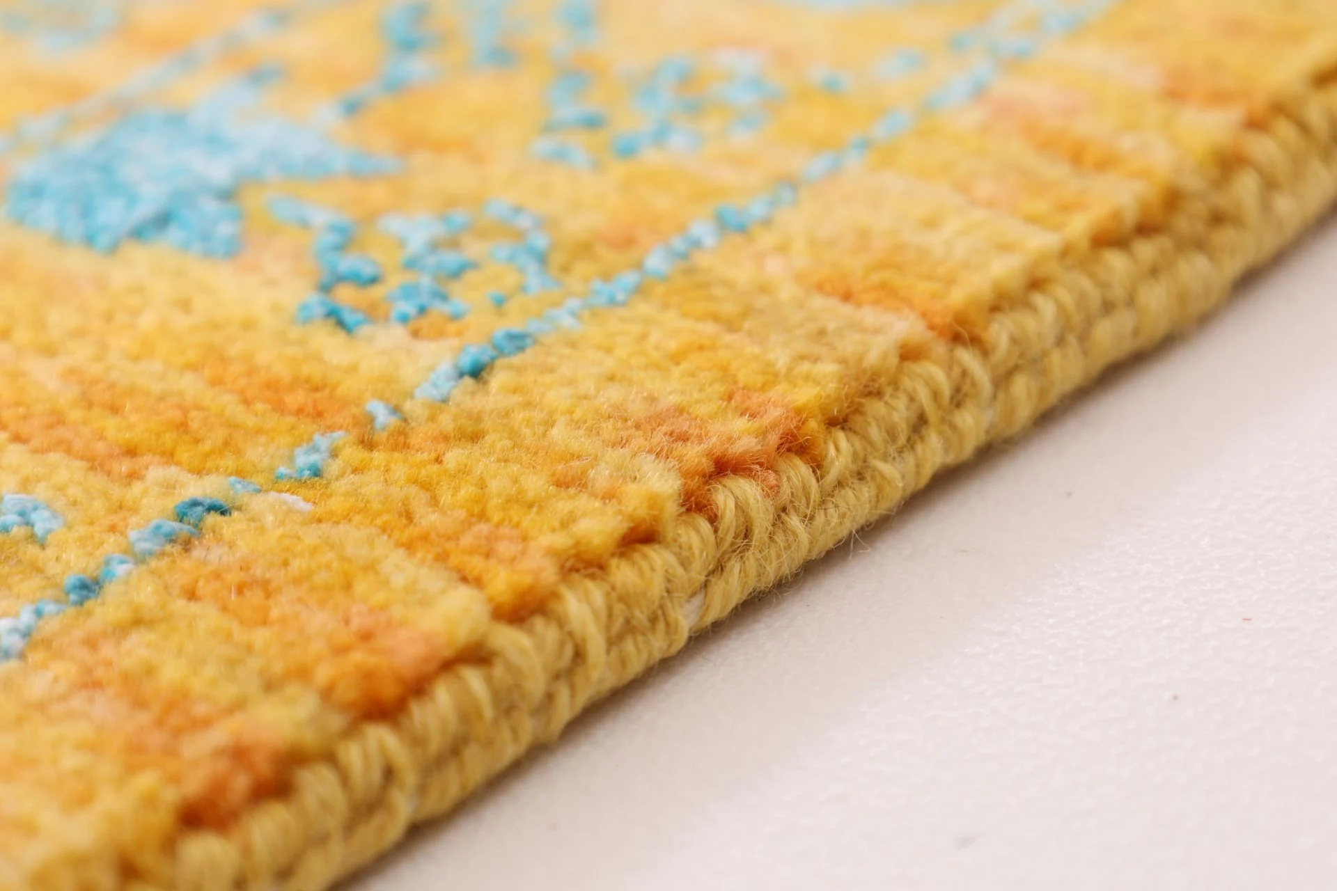 Indian Rug 245 × 303 cm, Wool & Silk, hand-knotted