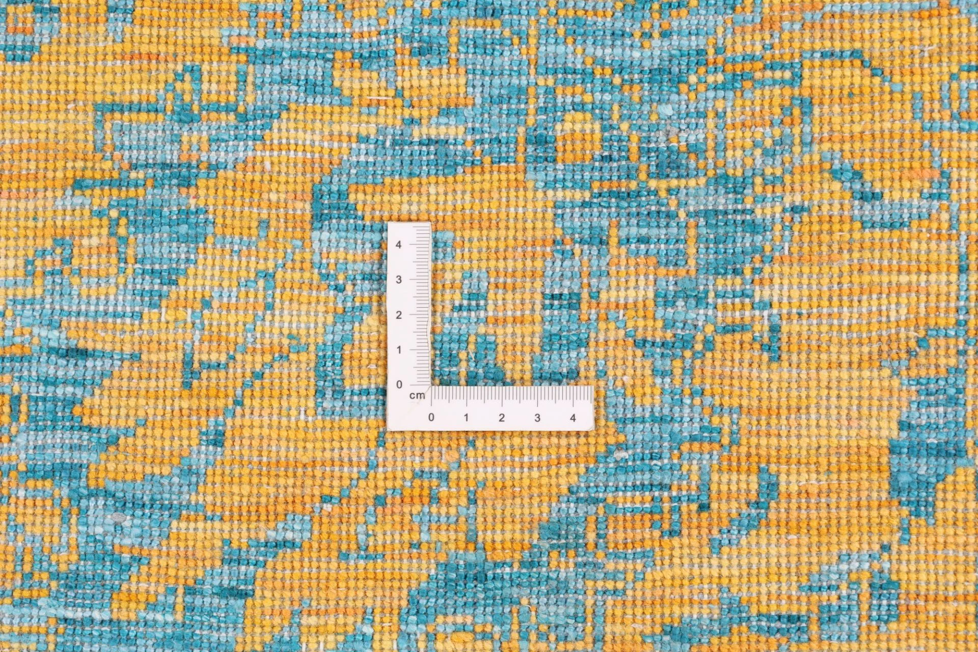 Indian Rug 245 × 303 cm, Wool & Silk, hand-knotted